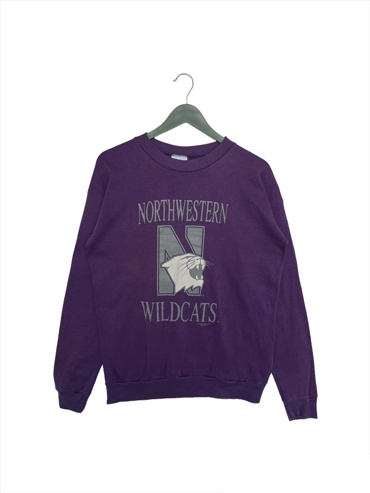 Tultex Vintage 90s Northwestern Wildcats University Sweatshirt Size L / US 10 / IT 46 - 1 Thumbnail