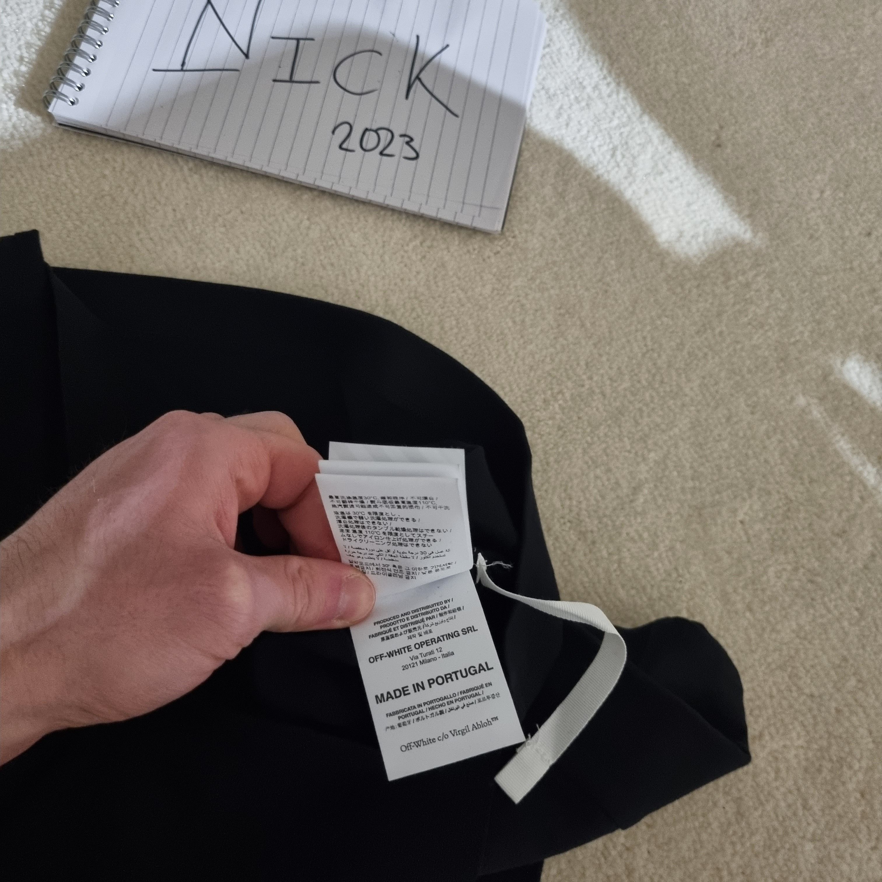 Off-White Off White Black Outline Arrow Virgil New Small Size US S / EU 44-46 / 1 - 7 Thumbnail