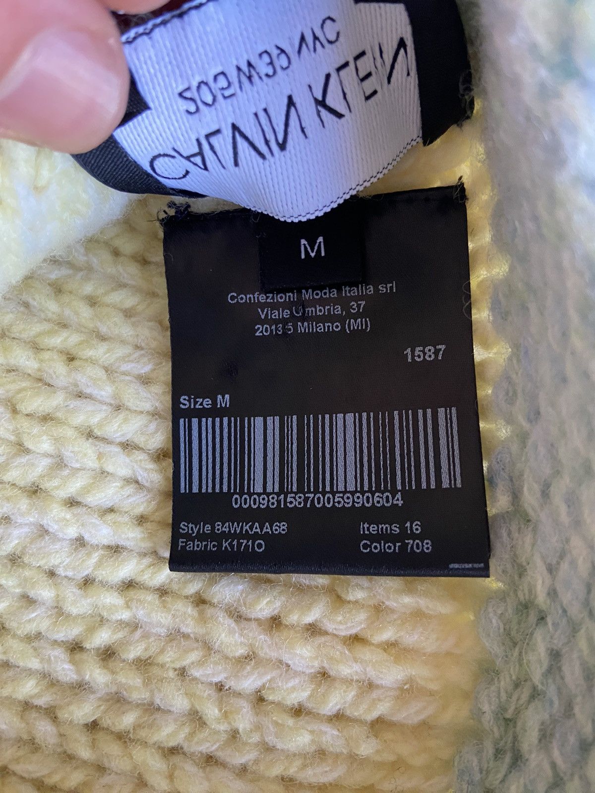 Calvin Klein 205W39NYC × Raf Simons Raf Simons Knit Balaclava Size ONE SIZE - 5 Thumbnail