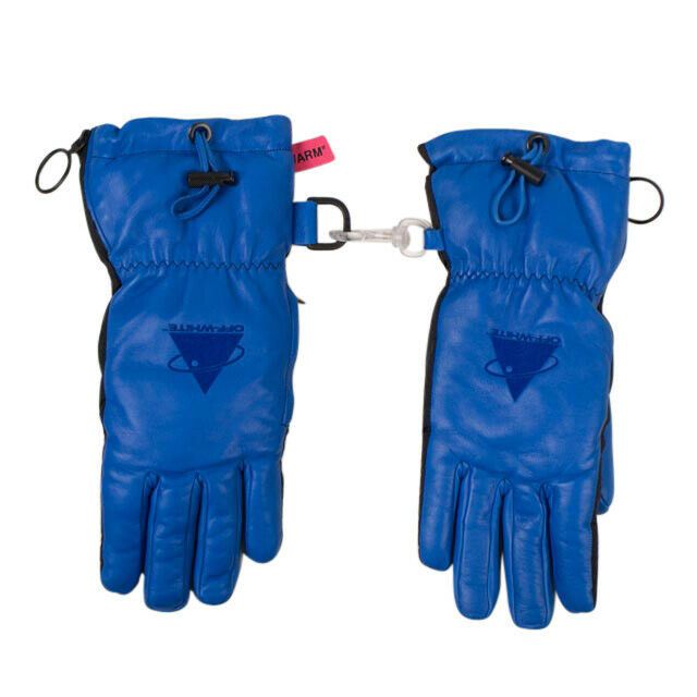 Off White C/o Virgil Abloh Gloves In Blue