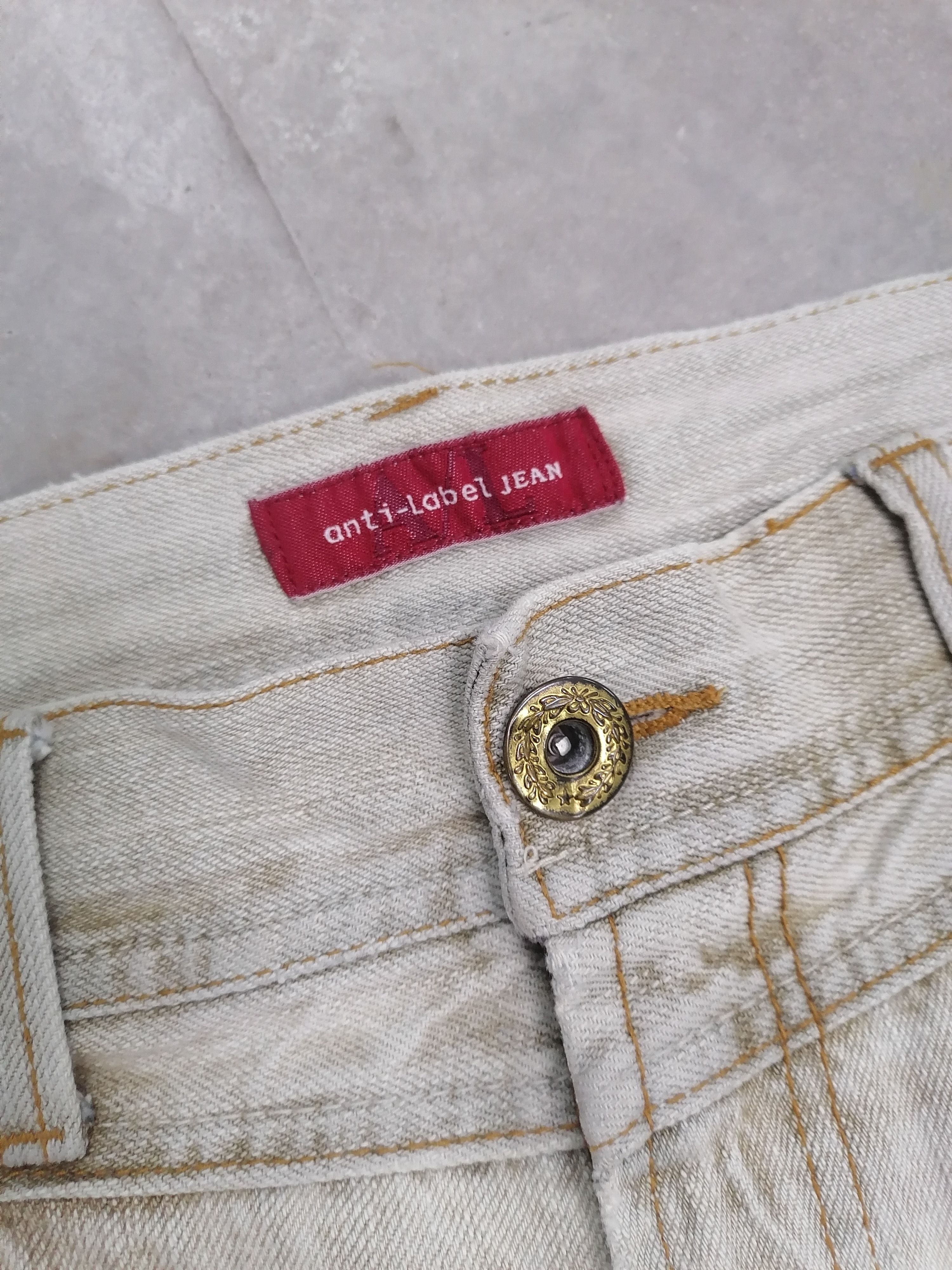 Japanese Brand Sickkk❗Anti-Label Jean Faded Distressed Denim Pants🔥 Size US 31 - 5 Thumbnail