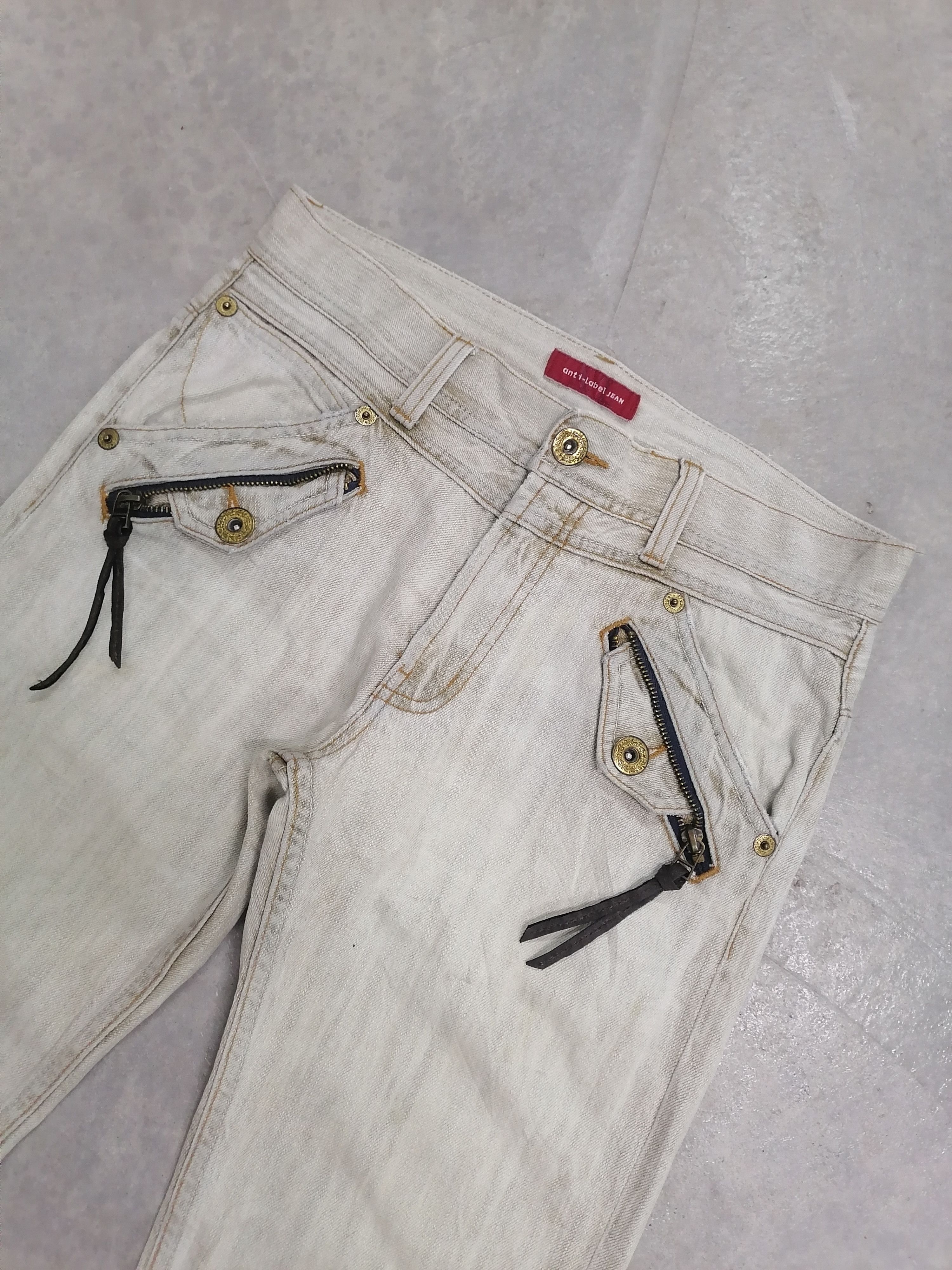 Japanese Brand Sickkk❗Anti-Label Jean Faded Distressed Denim Pants🔥 Size US 31 - 4 Thumbnail