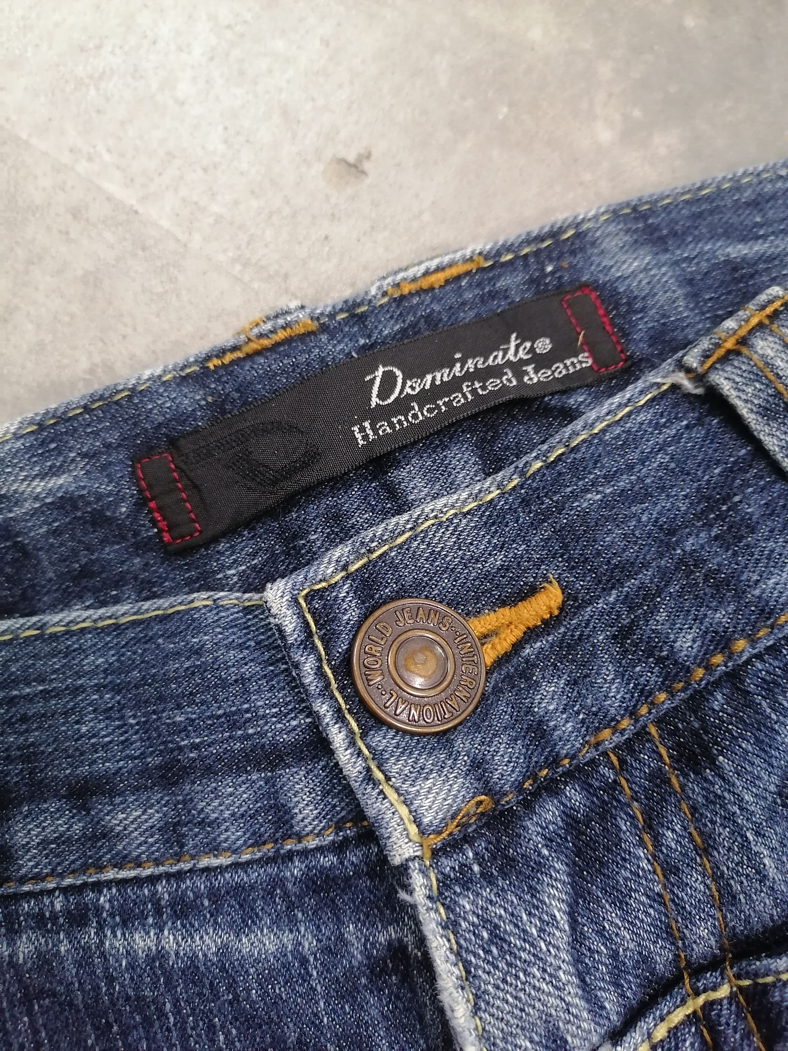 Japanese Brand Sickkk❗Dominate Double Waist Distressed Denim Pants🔥 Size US 33 - 8 Thumbnail