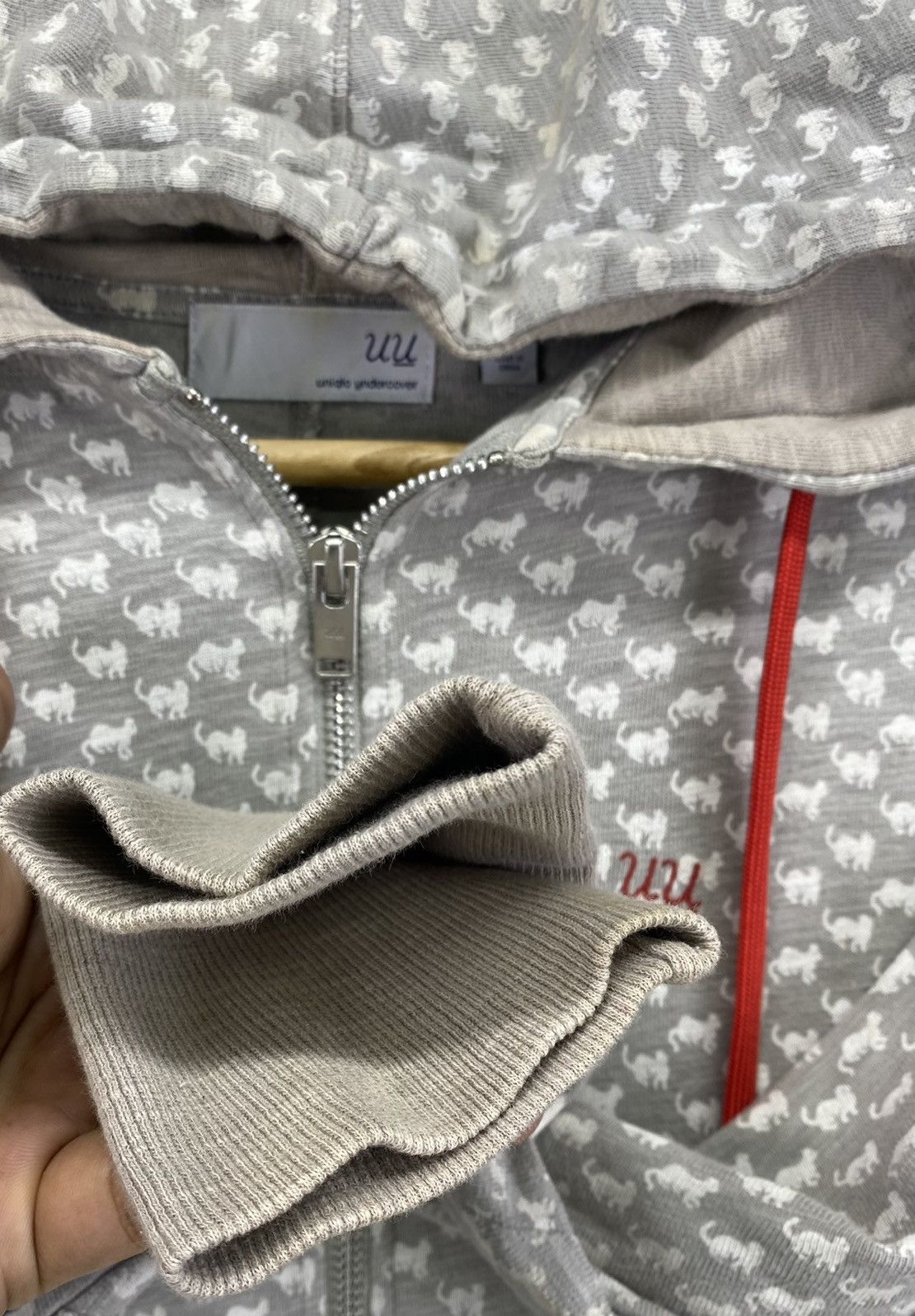 Undercover × Uniqlo Vintage Y2K Undercover x Uniqlo Fullprint Hoodie Sweatshirt Size S / US 4 / IT 40 - 11 Thumbnail