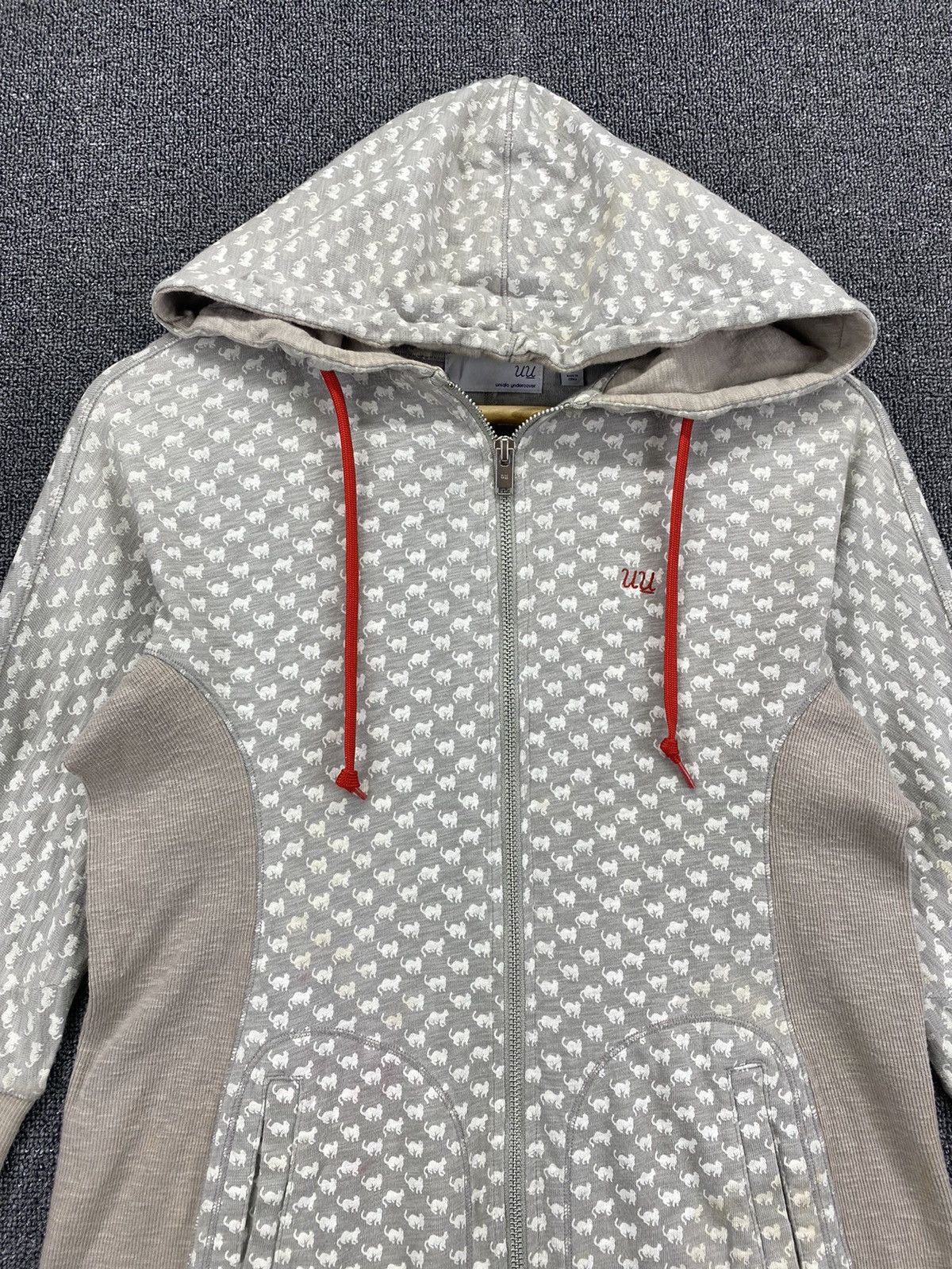 Undercover × Uniqlo Vintage Y2K Undercover x Uniqlo Fullprint Hoodie Sweatshirt Size S / US 4 / IT 40 - 5 Thumbnail