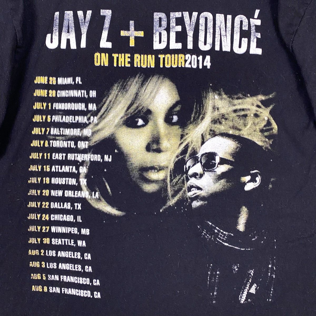 Band Tees × Beyonce × Jay-Z JAY Z + BEYONCE ON THE RUN TOUR 2014 TEE Size US S / EU 44-46 / 1 - 6 Thumbnail