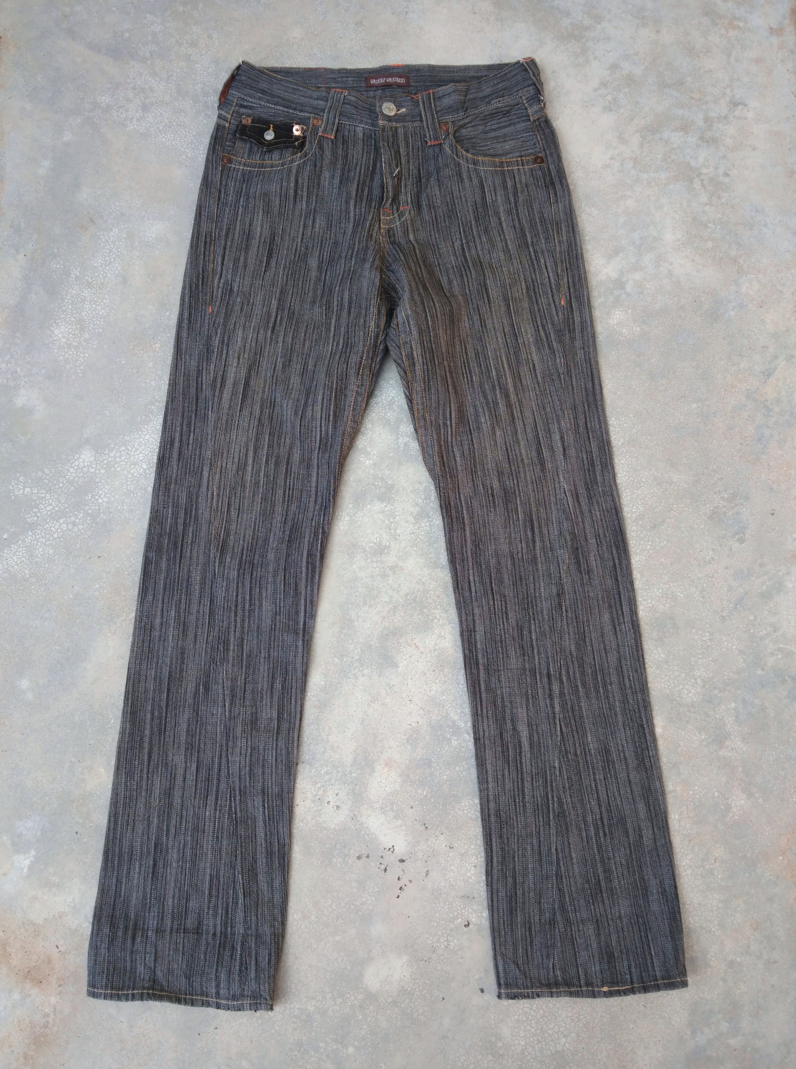 Japanese Brand × Jean Japanese Brand Jeans Surf Sound Pin Striped Denim 30x32 Size US 30 / EU 46 - 2 Thumbnail
