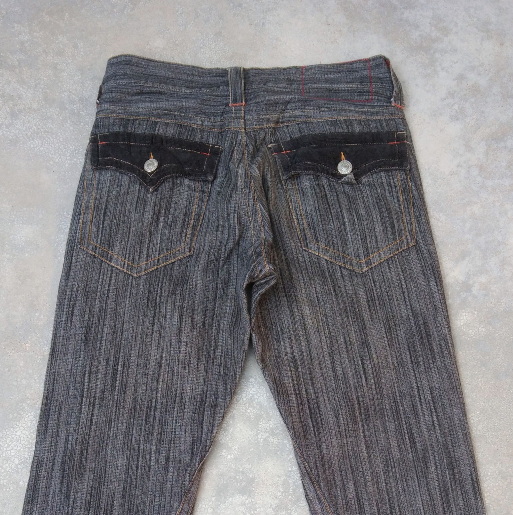 Japanese Brand × Jean Japanese Brand Jeans Surf Sound Pin Striped Denim 30x32 Size US 30 / EU 46 - 3 Thumbnail