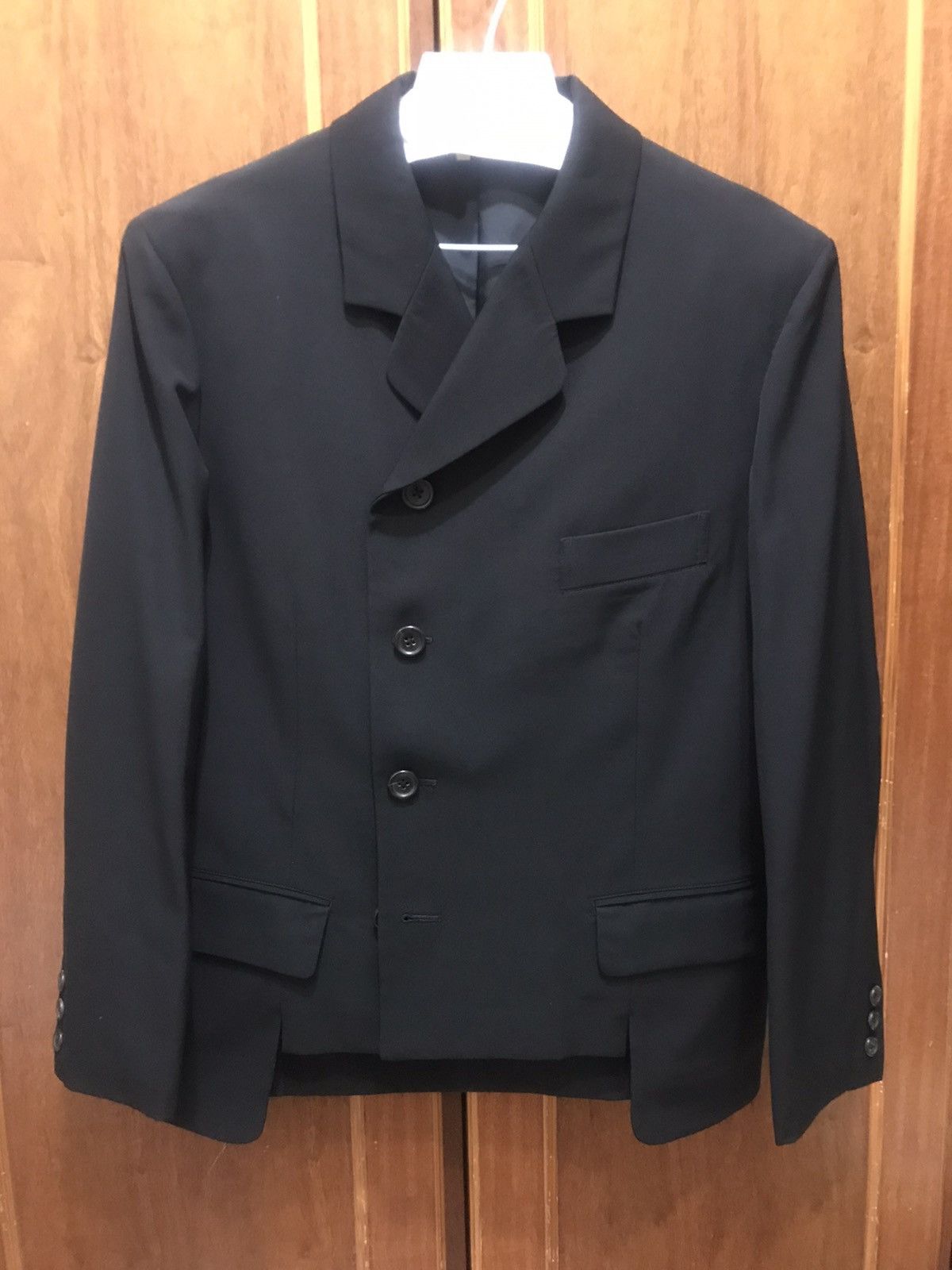 Yohji Yamamoto SS 1989 black jacket and pants Size 36R - 2 Thumbnail