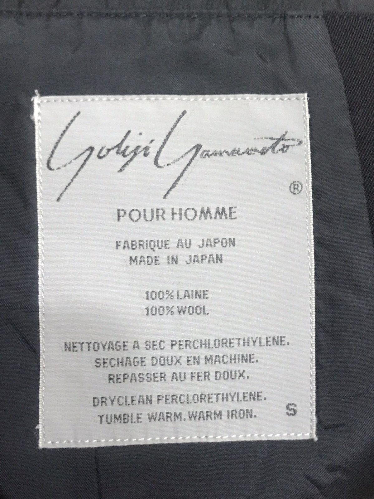 Yohji Yamamoto SS 1989 black jacket and pants Size 36R - 4 Thumbnail