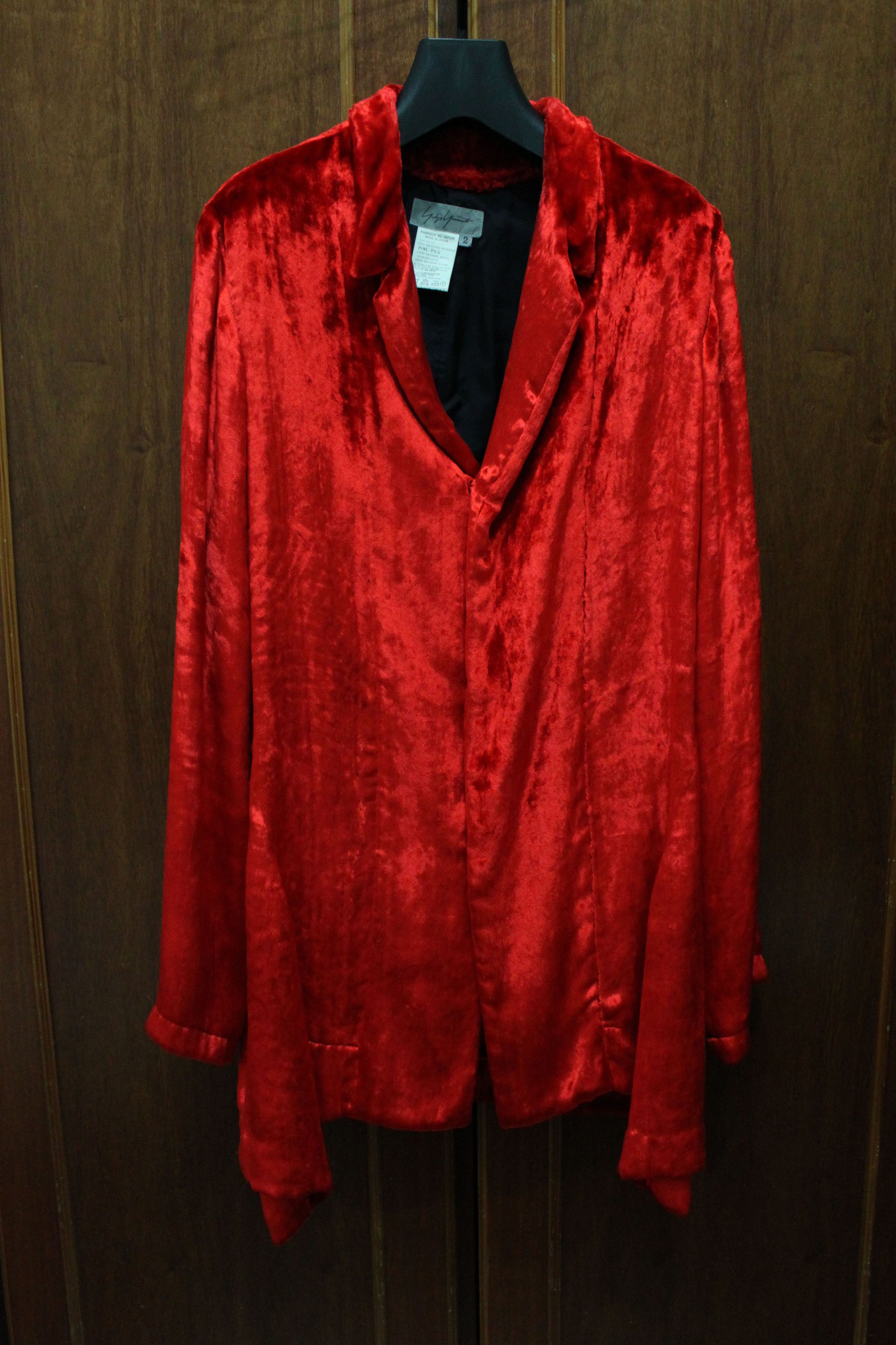 Yohji Yamamoto AW 05 RED VELVET SHIRT Size US S / EU 44-46 / 1 - 1 Thumbnail
