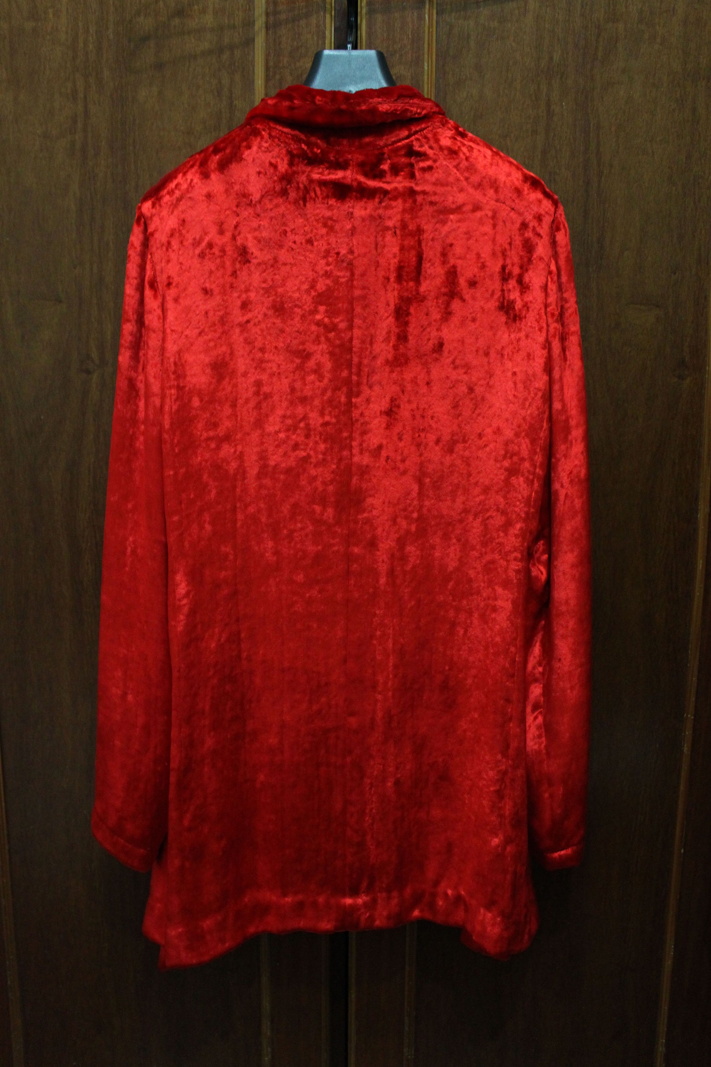 Yohji Yamamoto AW 05 RED VELVET SHIRT Size US S / EU 44-46 / 1 - 2 Thumbnail
