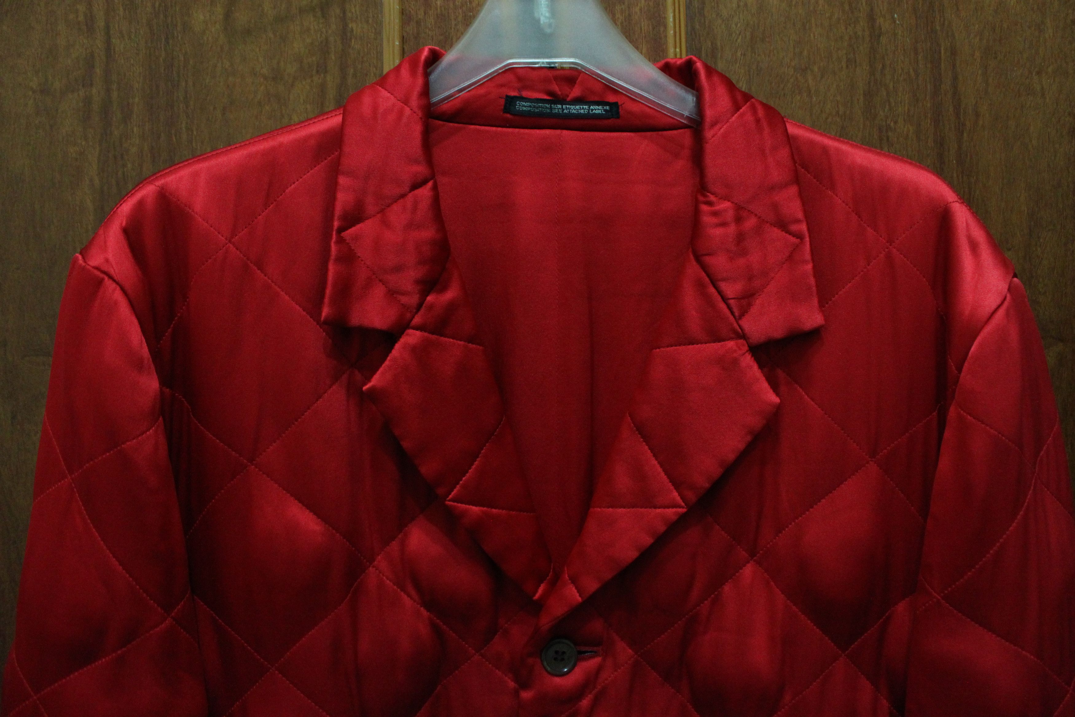 Yohji Yamamoto AW2000 LOOK 3 SILK DIAMOND JACKET Size US L / EU 52-54 / 3 - 5 Thumbnail