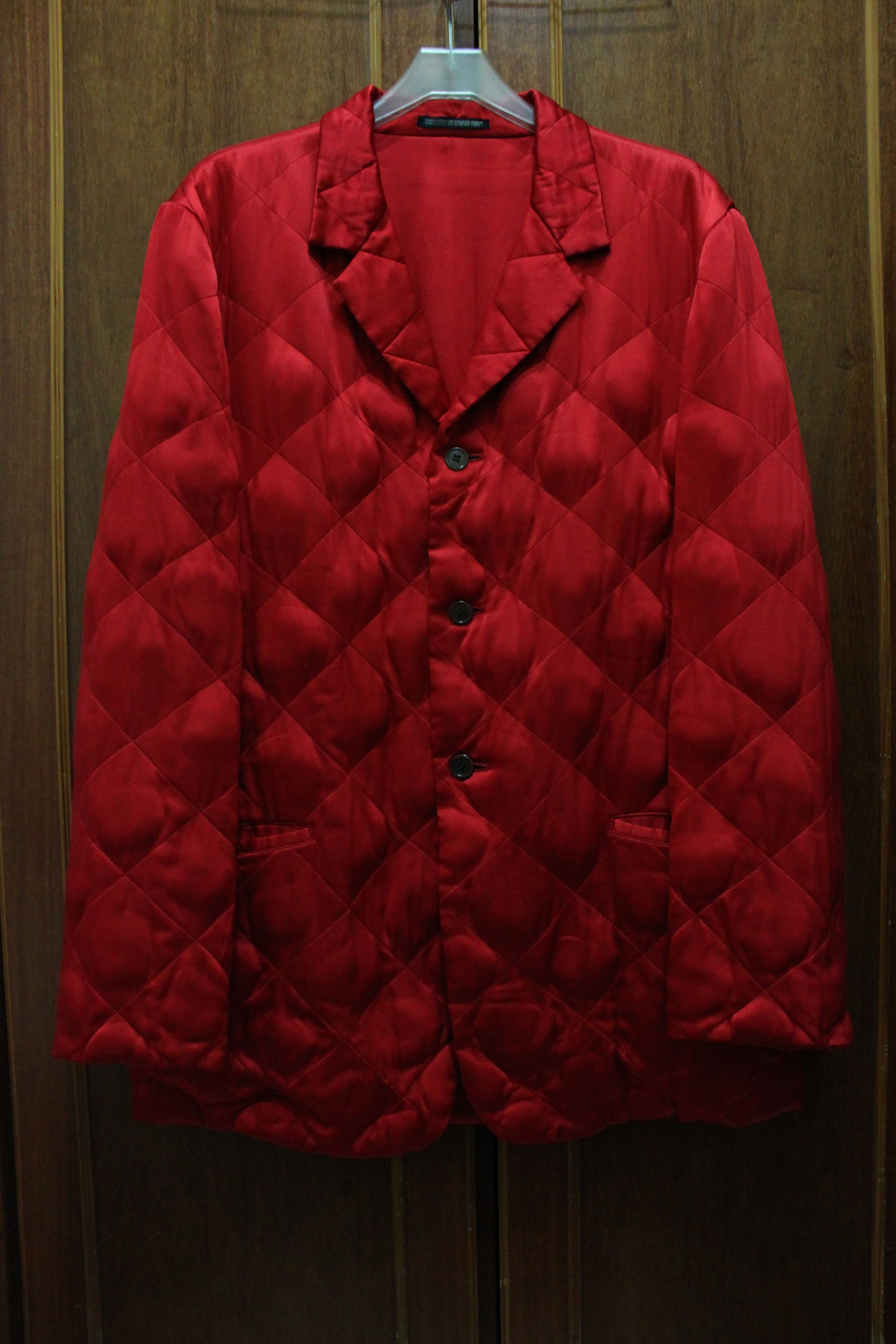 Yohji Yamamoto AW2000 LOOK 3 SILK DIAMOND JACKET Size US L / EU 52-54 / 3 - 2 Thumbnail