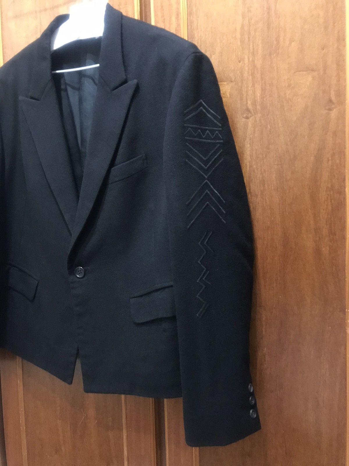 Yohji Yamamoto 90’s embroidered wool jacket Size 38R - 3 Thumbnail