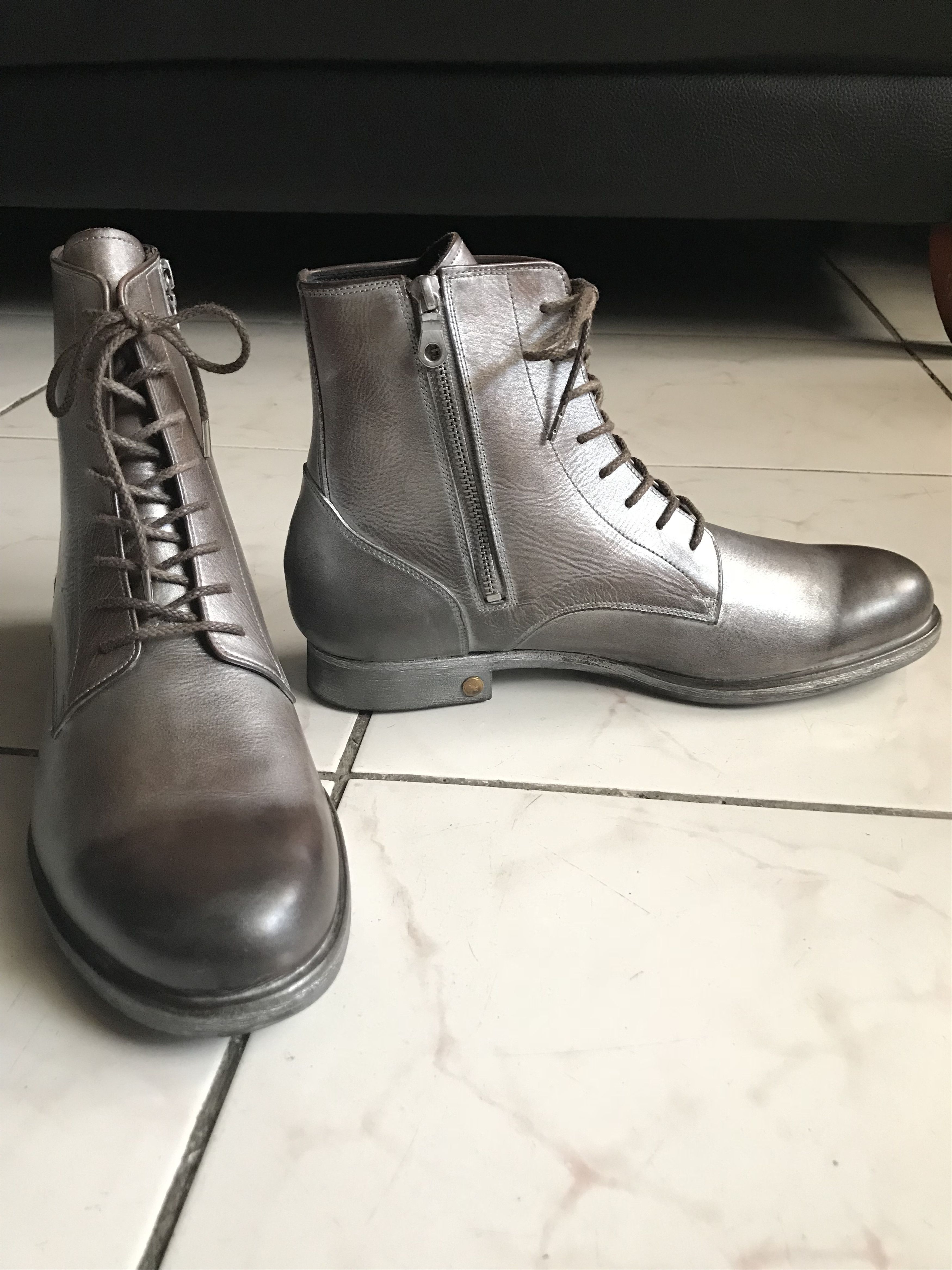Maison MIHARA YASUHIRO Brown/Silver boots Size US 10 / EU 43 - 3 Thumbnail