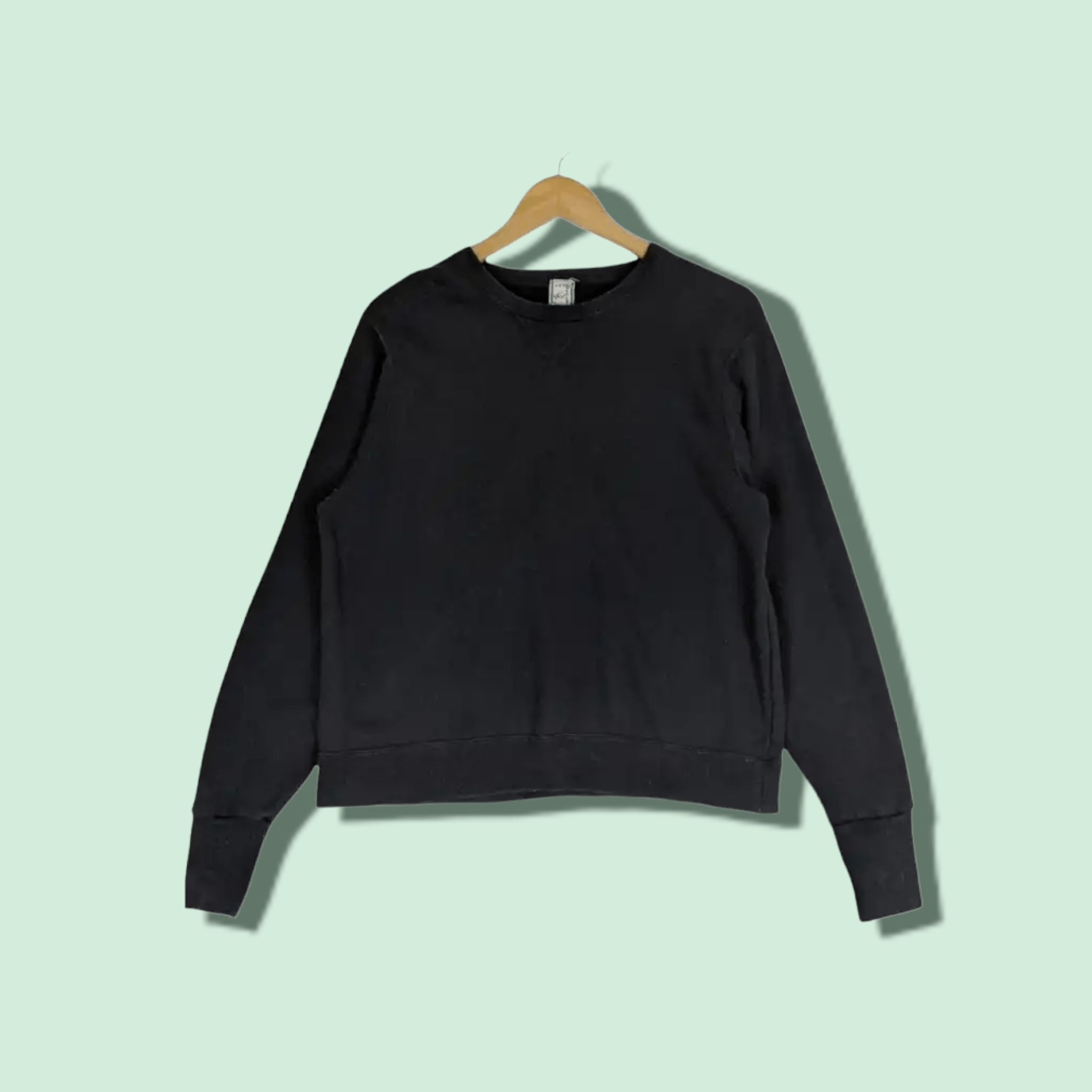 Japanese Brand Japan Famous Designer Black Plain Jumper Sweatshirt Size L / US 10 / IT 46 - 1 Thumbnail