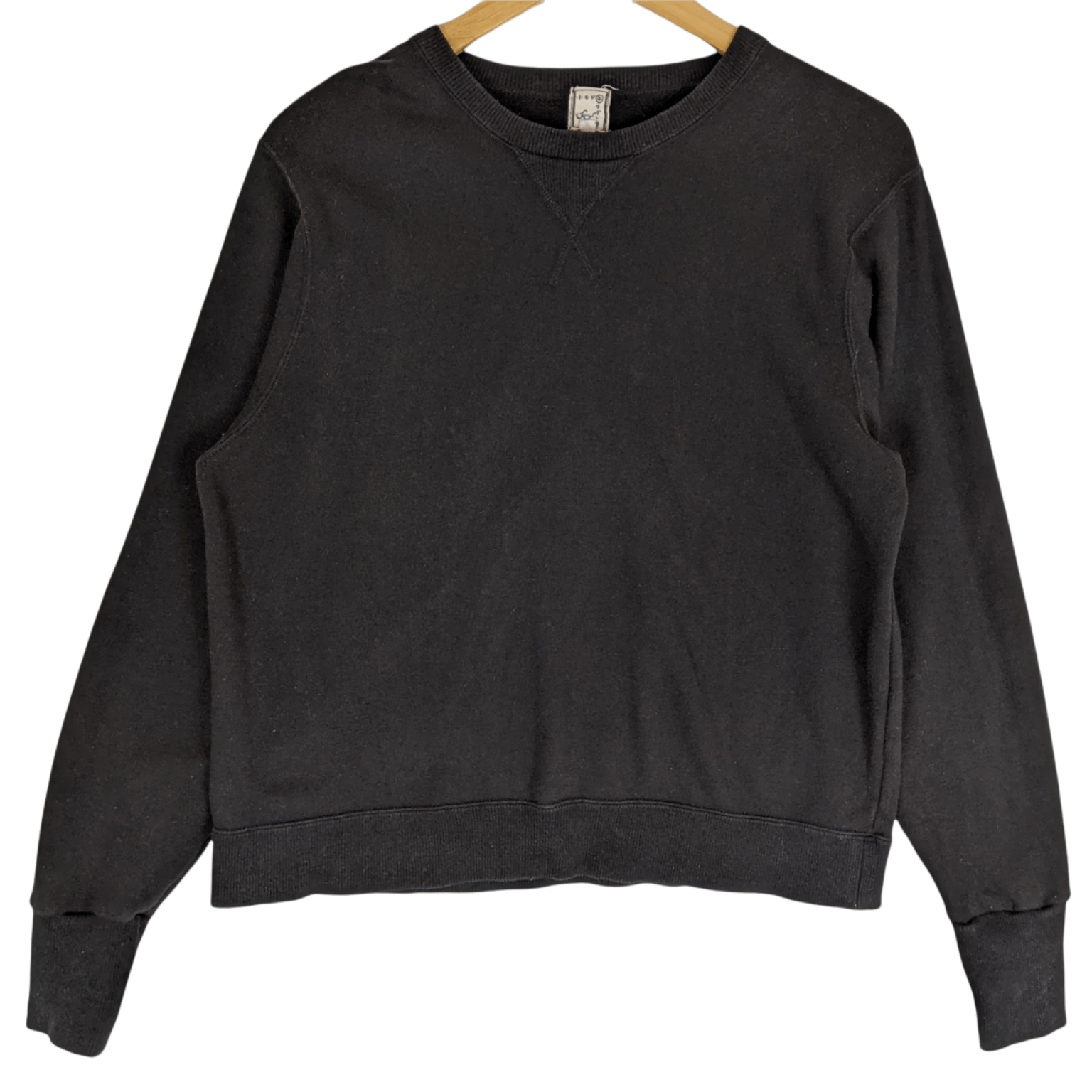 Japanese Brand Japan Famous Designer Black Plain Jumper Sweatshirt Size L / US 10 / IT 46 - 2 Thumbnail