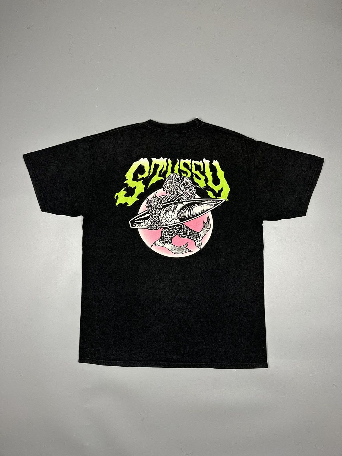 Skull Crest Stussy Smokin Skull Tee STUSSY SKULL SURF TEE