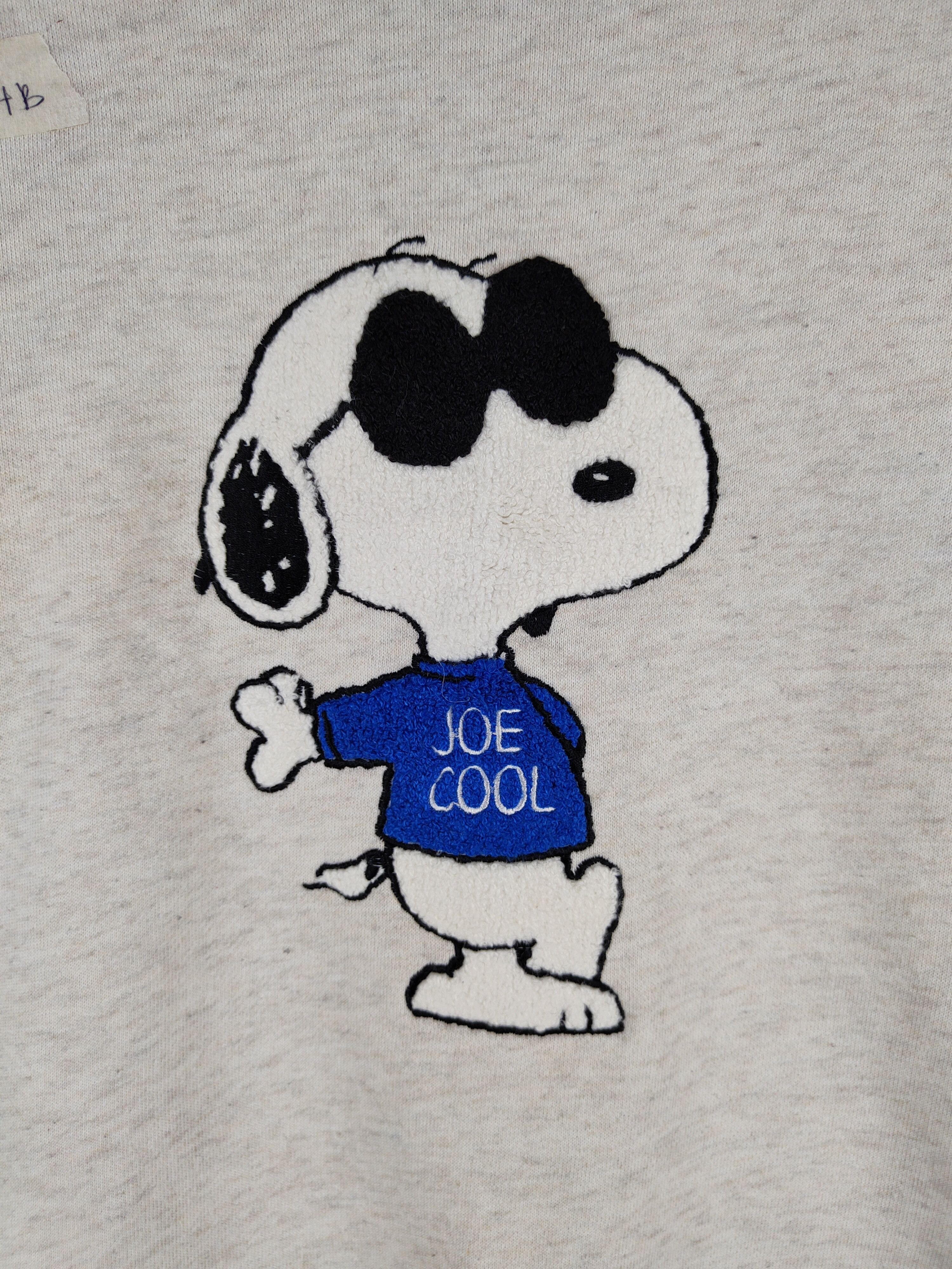 Peanuts Peanuts Cream (Joe Cool) vintage Sweatshirt #174B Size L / US 10 / IT 46 - 3 Thumbnail