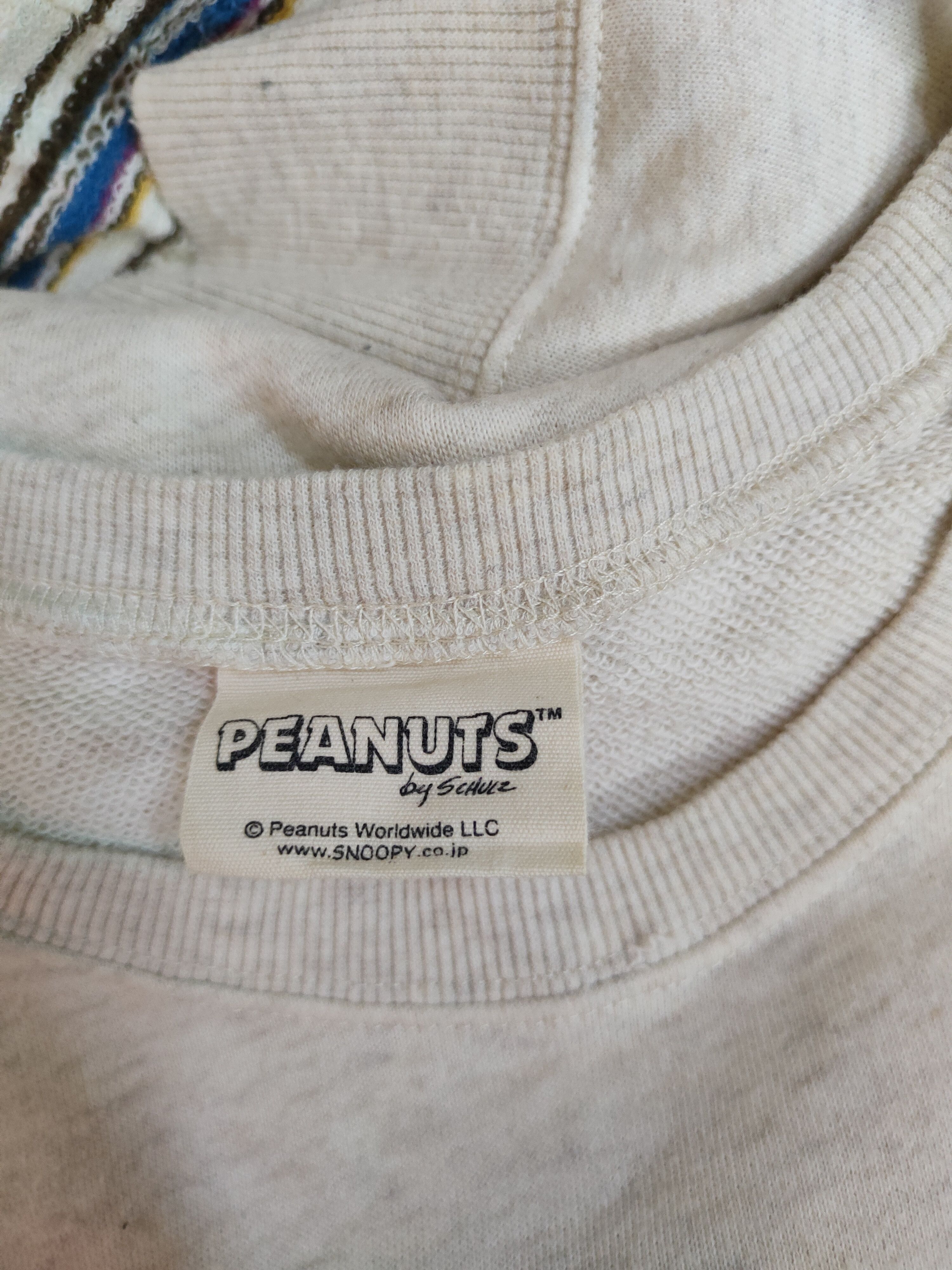 Peanuts Peanuts Cream (Joe Cool) vintage Sweatshirt #174B Size L / US 10 / IT 46 - 12 Thumbnail