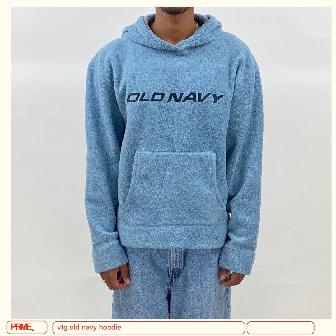 Old Navy vintage Y2K OLD NAVY Fleece spellout sweater hoodie Size US XL / EU 56 / 4 - 3 Thumbnail