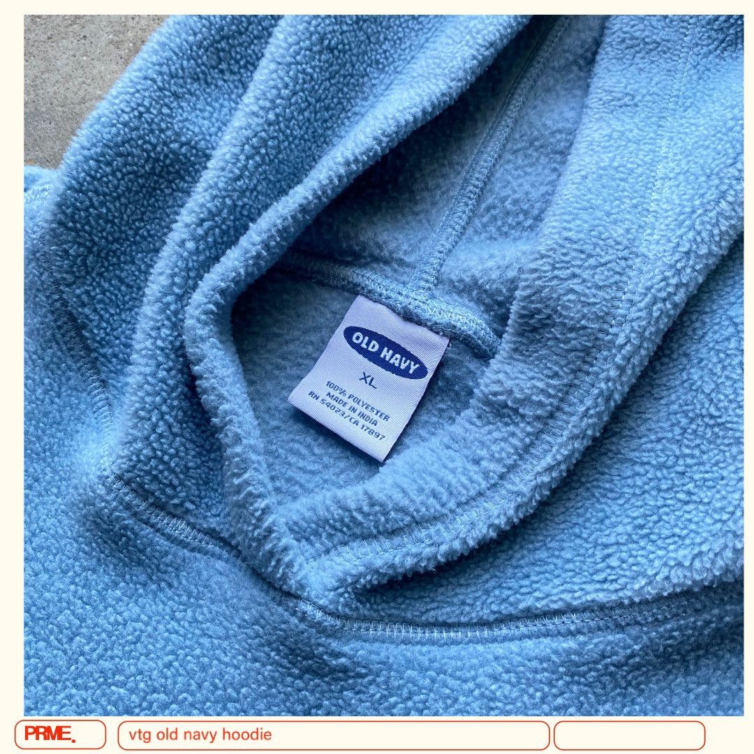 Old Navy vintage Y2K OLD NAVY Fleece spellout sweater hoodie Size US XL / EU 56 / 4 - 12 Thumbnail