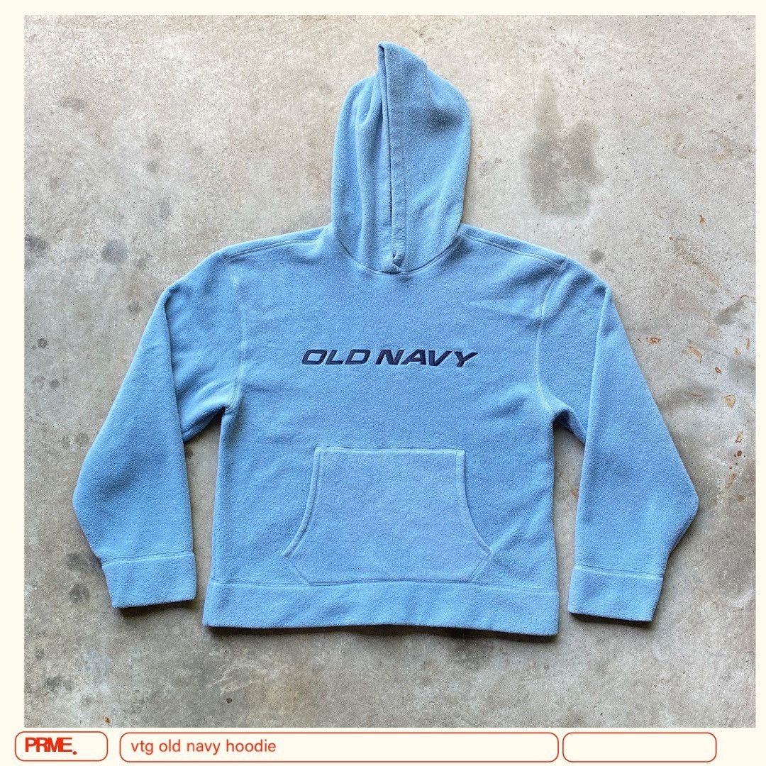 Old Navy vintage Y2K OLD NAVY Fleece spellout sweater hoodie Size US XL / EU 56 / 4 - 6 Thumbnail