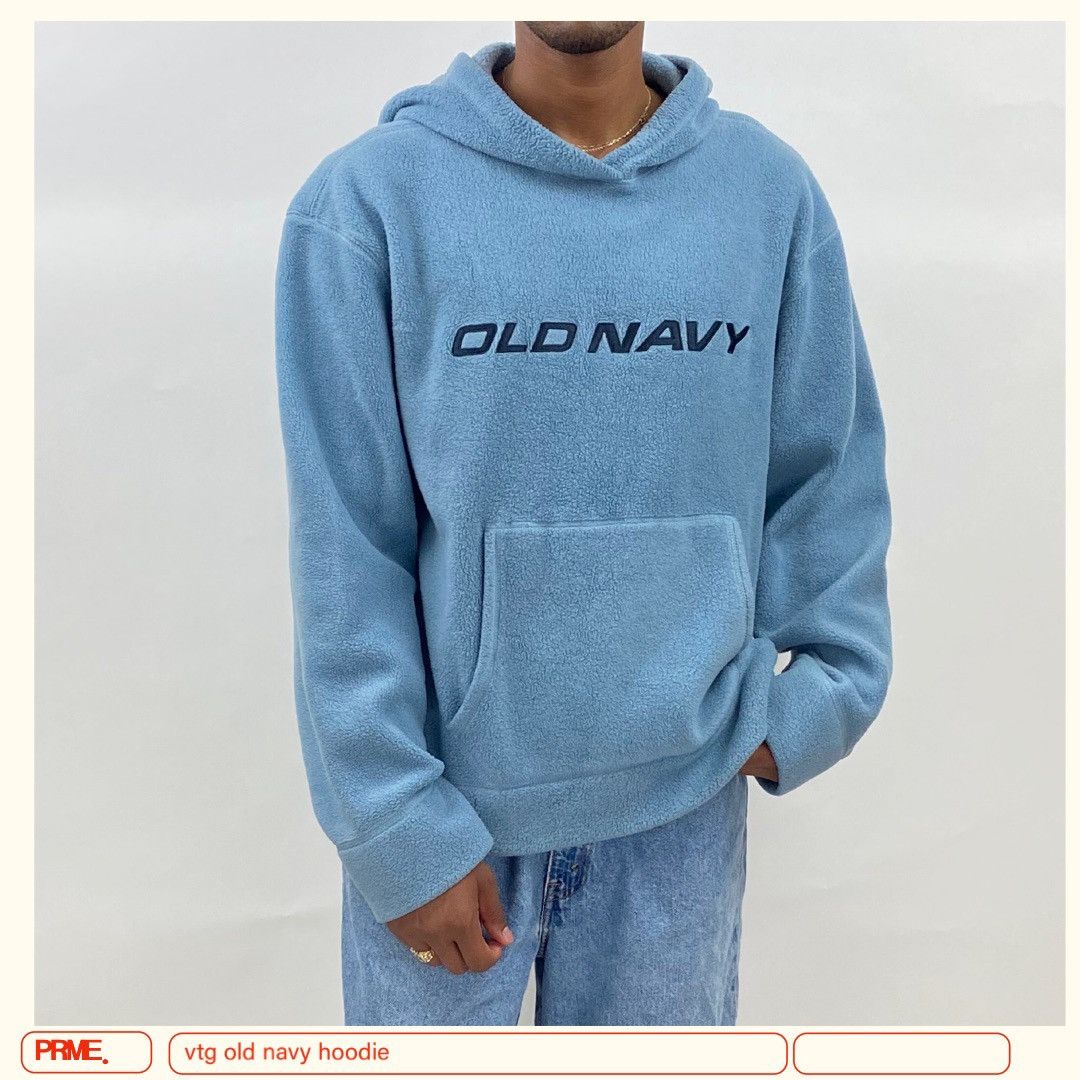 Old Navy vintage Y2K OLD NAVY Fleece spellout sweater hoodie Size US XL / EU 56 / 4 - 2 Thumbnail