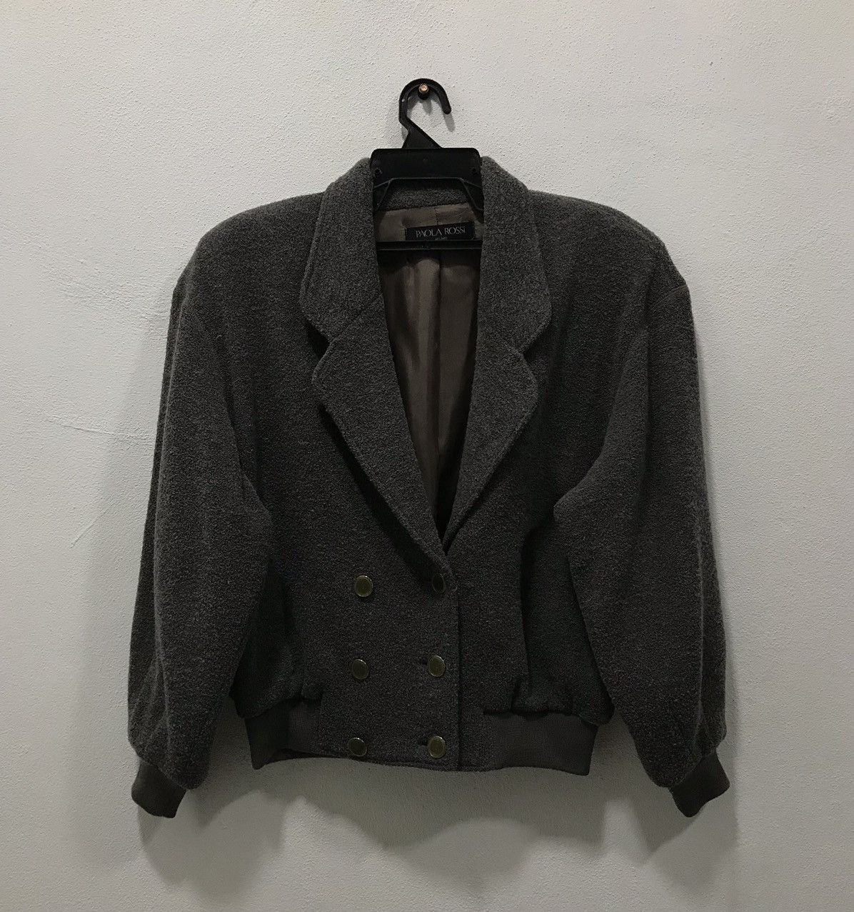 image of Designer Paola Rossi Miland Blazer Coat in Grey, Men's (Size Medium)