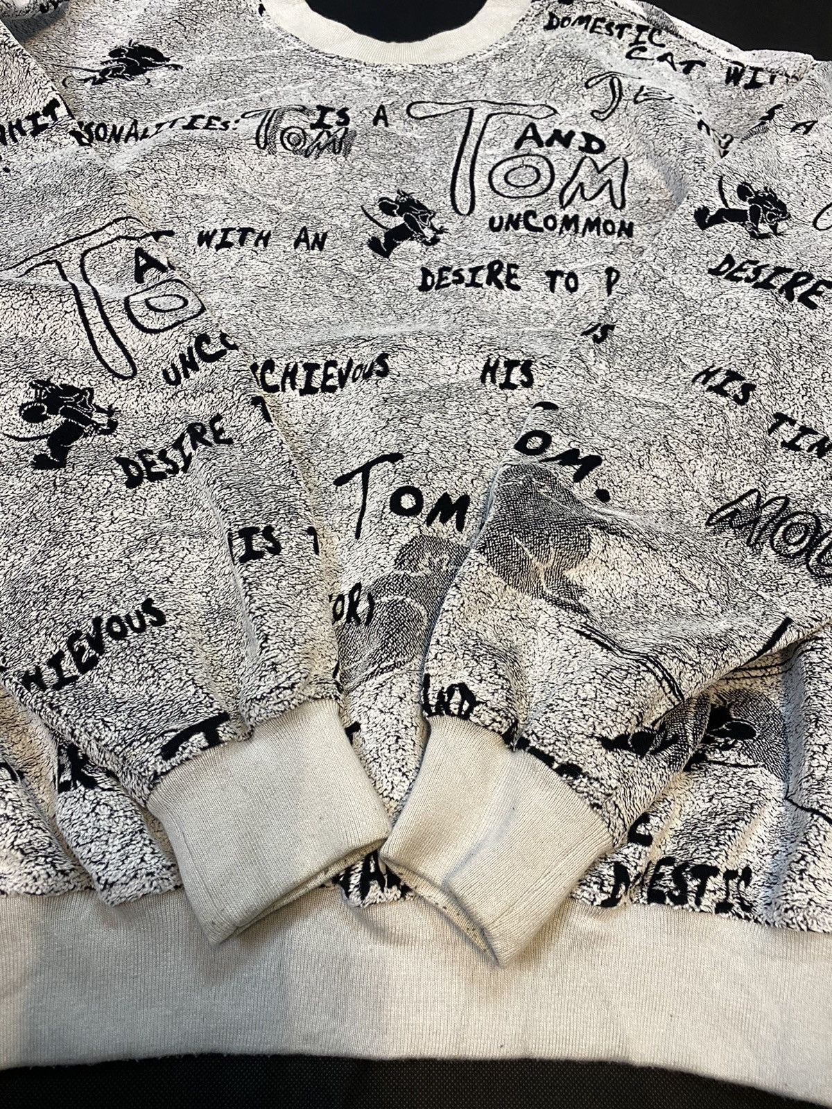 Cartoon Network × Vintage × Warner Bros Vintage Tom and Jerry Sweatshirt Fleece Fullprint Size US M / EU 48-50 / 2 - 4 Thumbnail