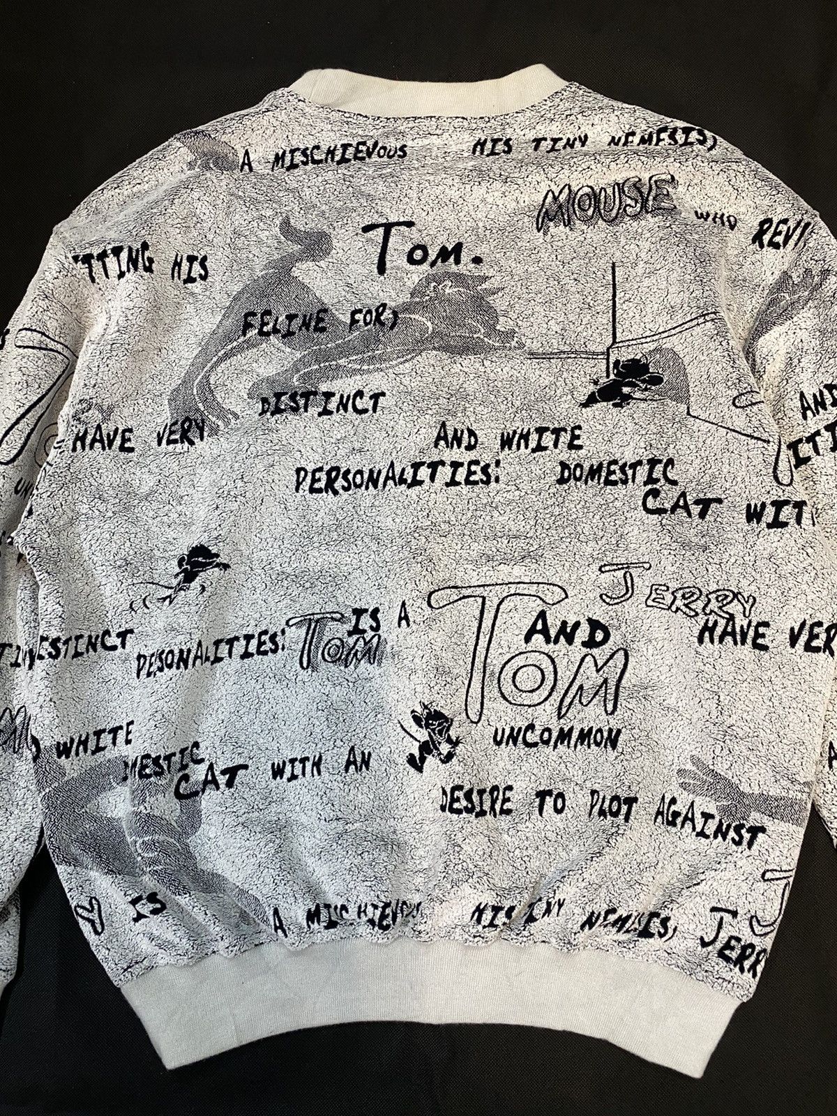 Cartoon Network × Vintage × Warner Bros Vintage Tom and Jerry Sweatshirt Fleece Fullprint Size US M / EU 48-50 / 2 - 10 Thumbnail