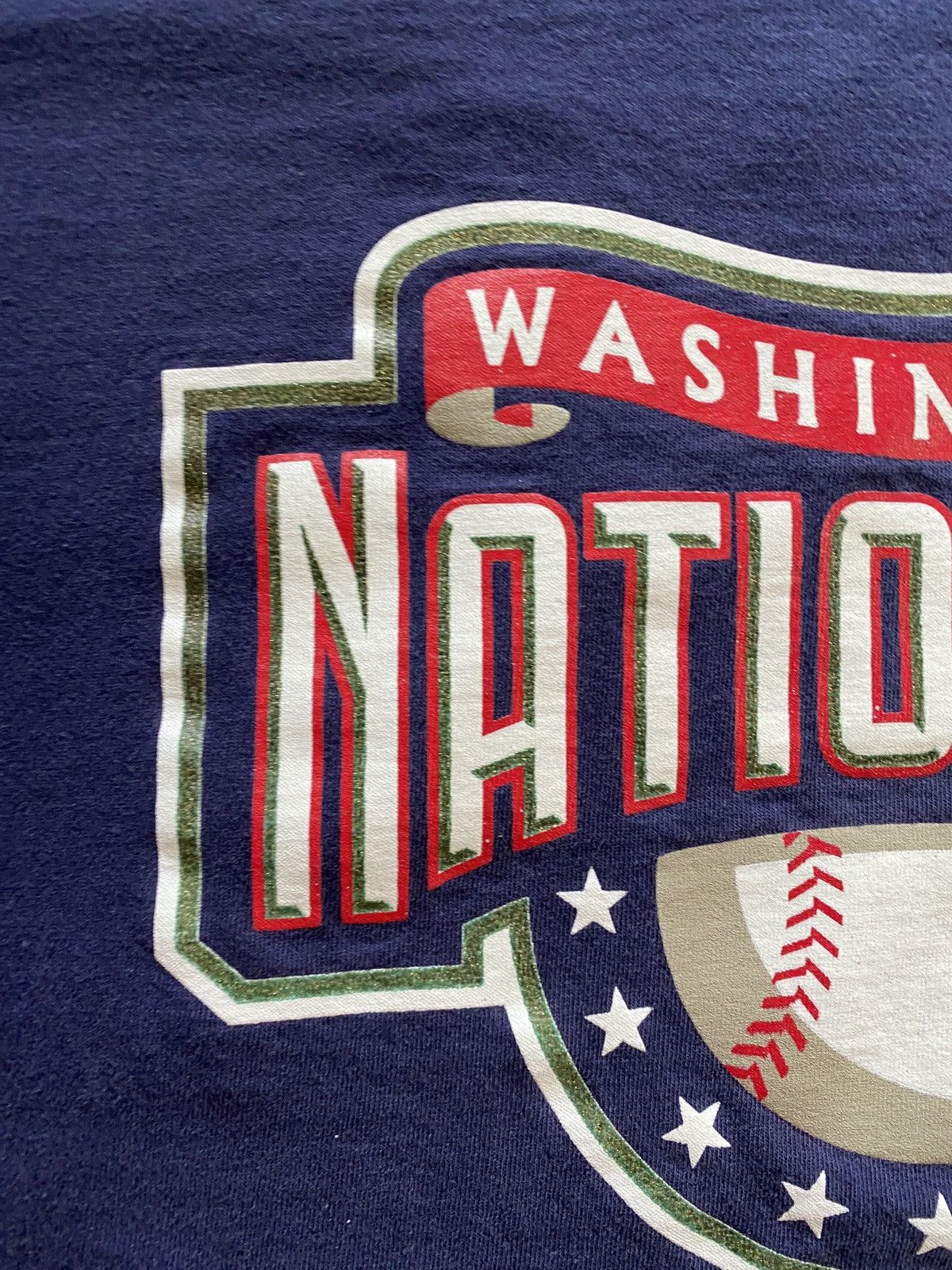 MLB Vintage 2004 Y2K Washington Nationals Navy Tee T-Shirt Size US XL / EU 56 / 4 - 2 Thumbnail
