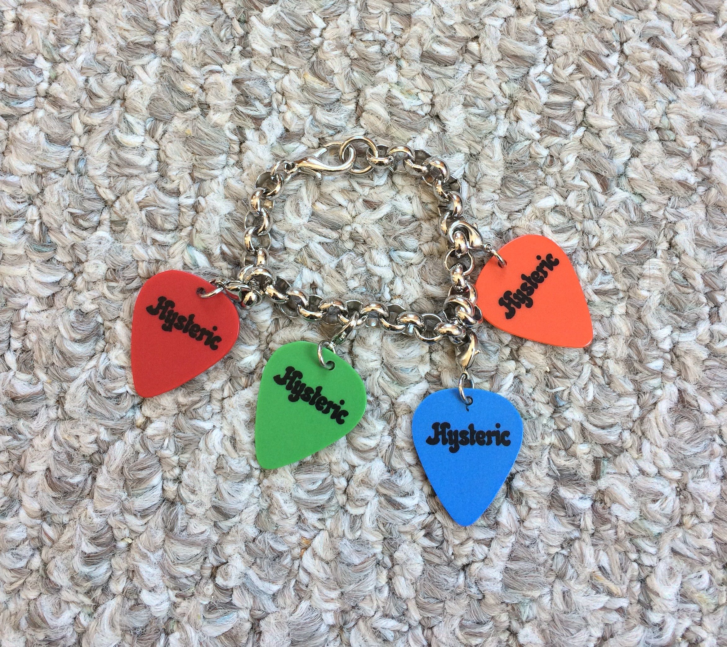 Hysteric Glamour Guitar Pick Charm Bracelet
