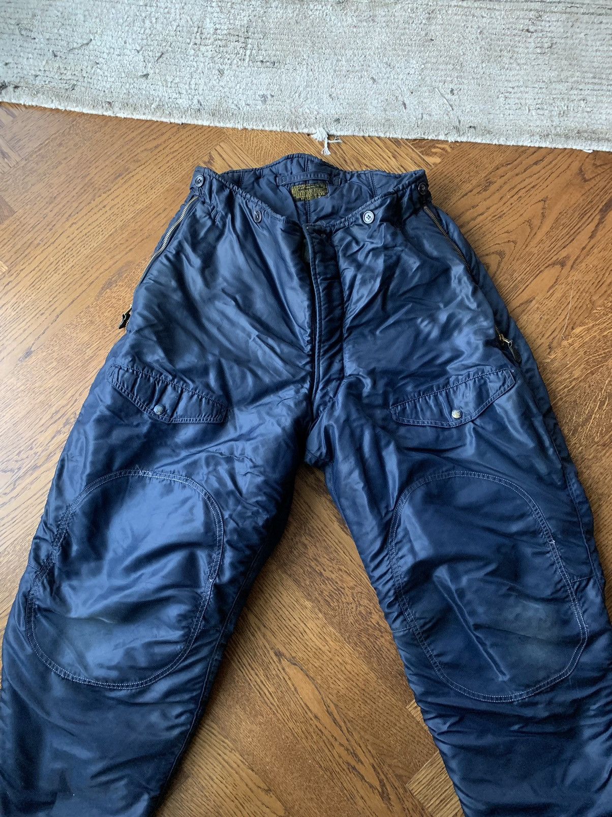 Vintage 1950s Vintage F-1A WW2 Cold Weather Heavy Flight Pants MFG Size US 34 / EU 50 - 4 Thumbnail