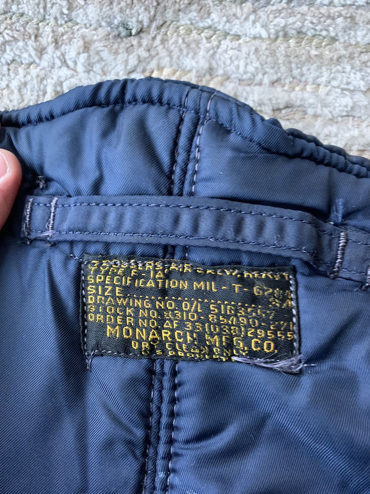 Vintage 1950s Vintage F-1A WW2 Cold Weather Heavy Flight Pants MFG Size US 34 / EU 50 - 6 Thumbnail