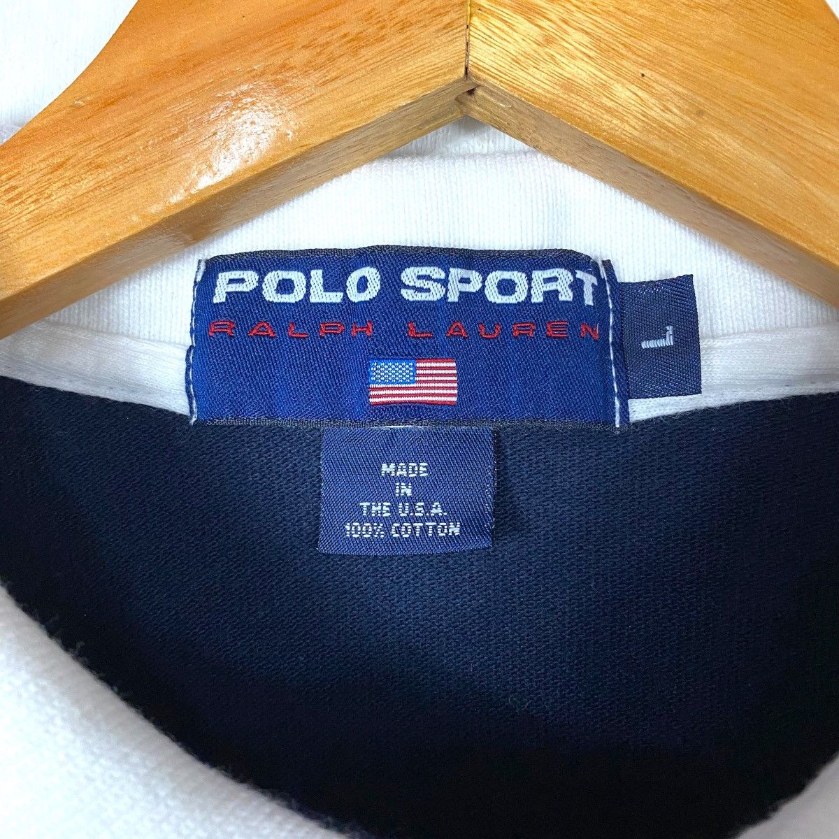 Lo Life × Polo Ralph Lauren × Vintage VINTAGE POLO SPORT RALPH LAUREN TWO TONES POLO TEE Size US L / EU 52-54 / 3 - 7 Thumbnail