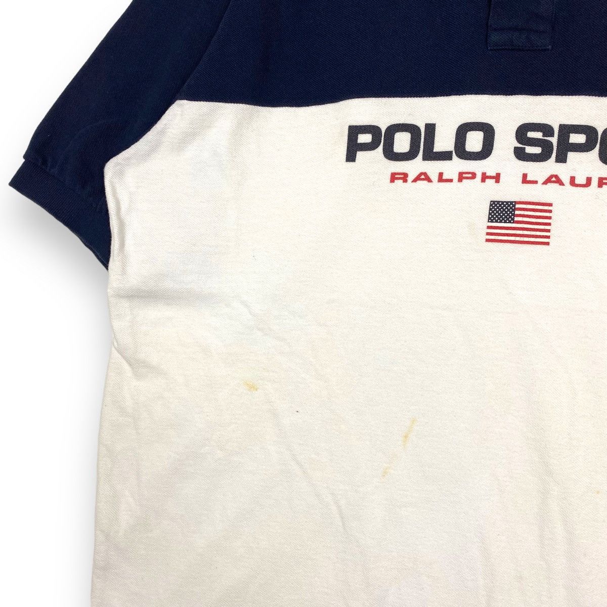 Lo Life × Polo Ralph Lauren × Vintage VINTAGE POLO SPORT RALPH LAUREN TWO TONES POLO TEE Size US L / EU 52-54 / 3 - 3 Thumbnail