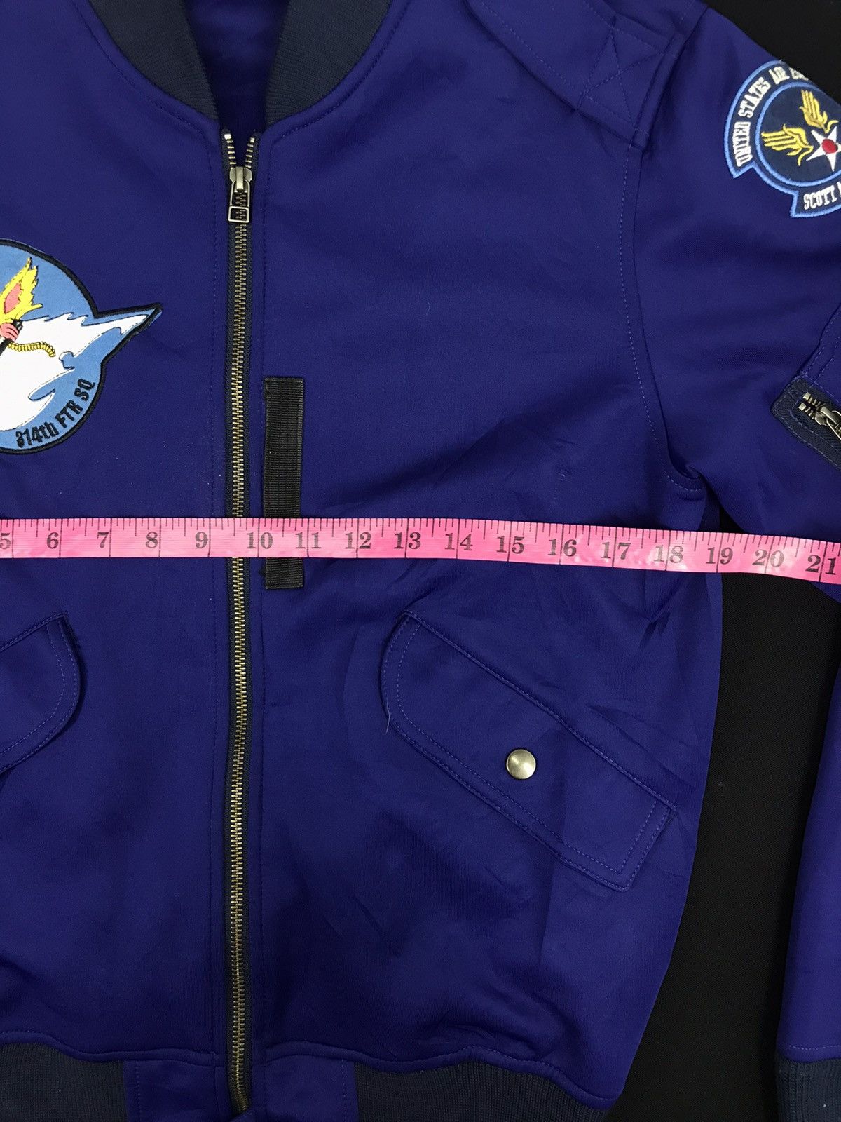 Vintage United State Air Force Scott Airbase 314th Squad Jacket Size US S / EU 44-46 / 1 - 6 Thumbnail
