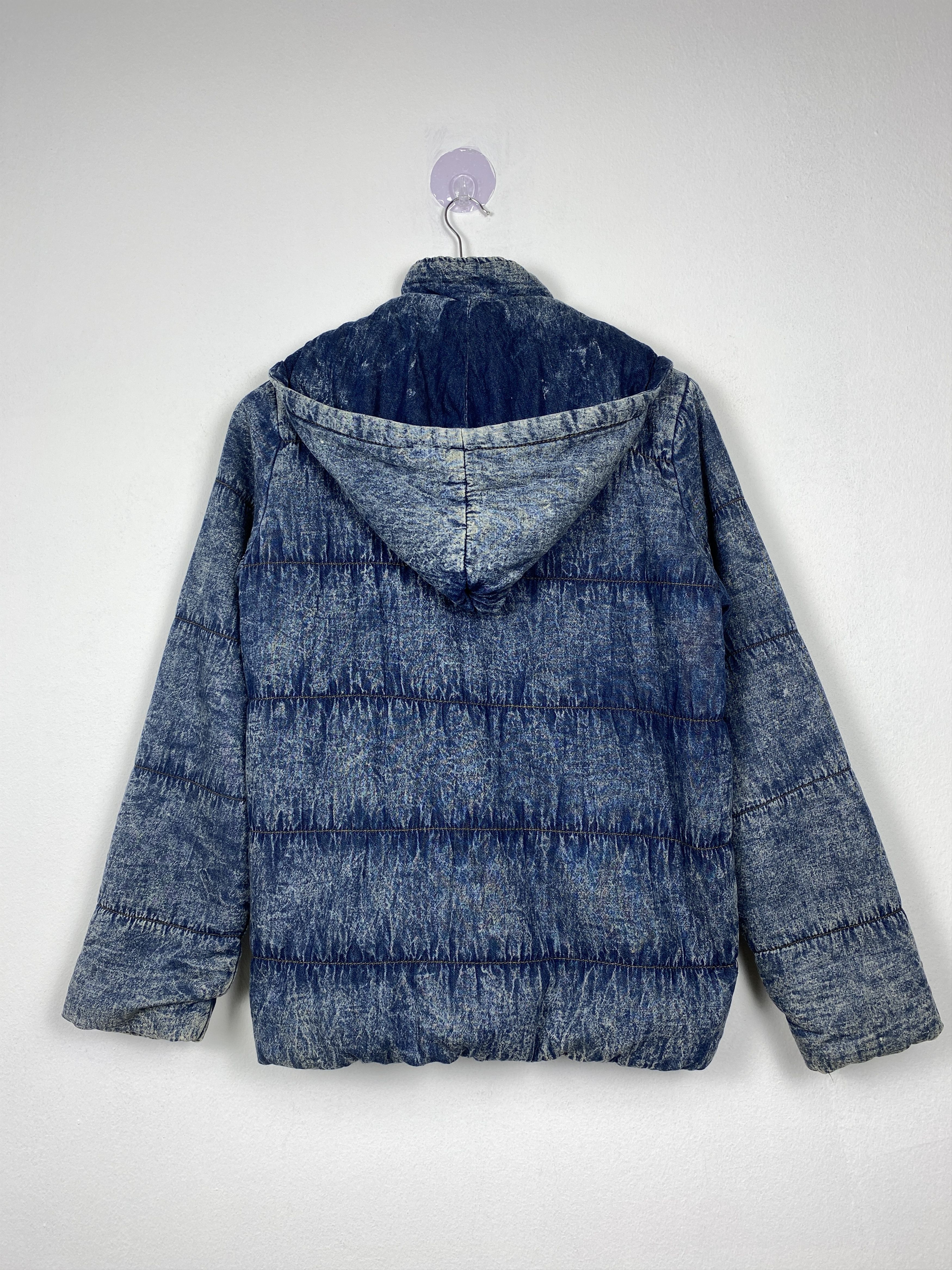 Japanese Brand Vintage GRACIA Distressed Puffer Jeans style Jacket J1123 Size S / US 4 / IT 40 - 7 Thumbnail