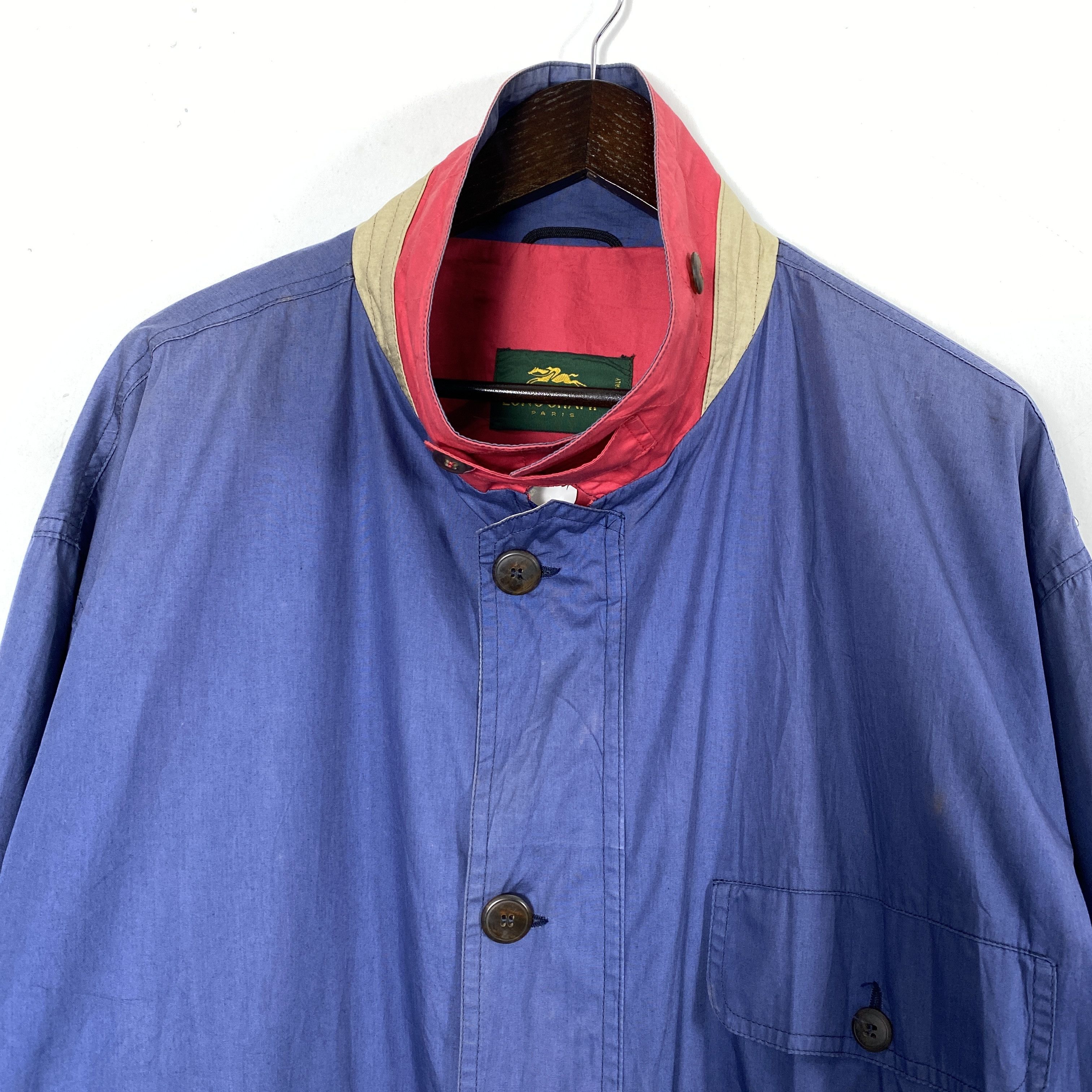 Longchamp Vintage Longchamp Paris Blue Jacket J0153 Size US XL / EU 56 / 4 - 2 Thumbnail