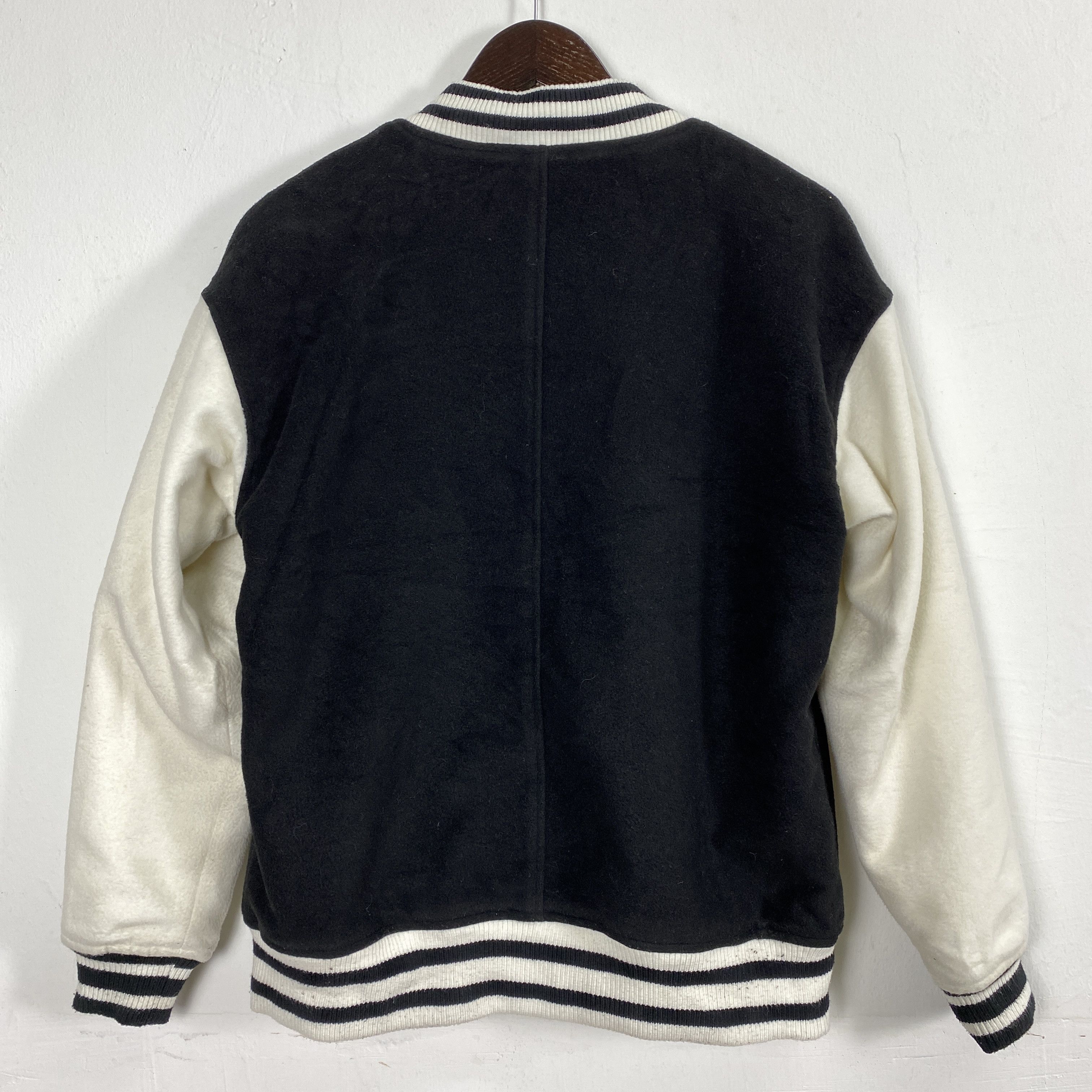 Japanese Brand Vintage Heather Wool Varsity Jacket Fleece Lined J0154 Size US S / EU 44-46 / 1 - 8 Thumbnail