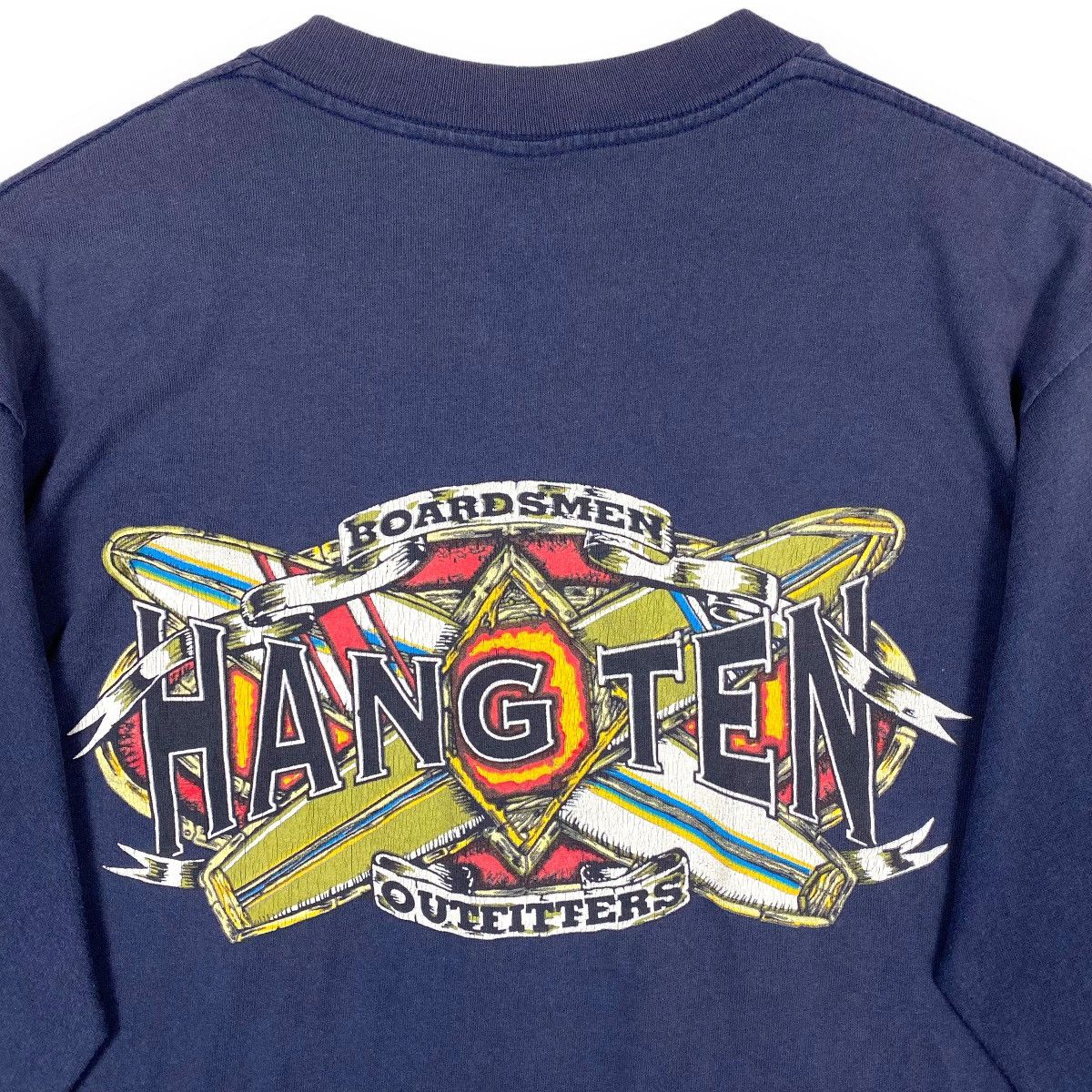 Hang Ten × Vintage VINTAGE 80's HANG TEN BOARDSMEN OUTFITTERS SURFING TEE Size US M / EU 48-50 / 2 - 2 Thumbnail
