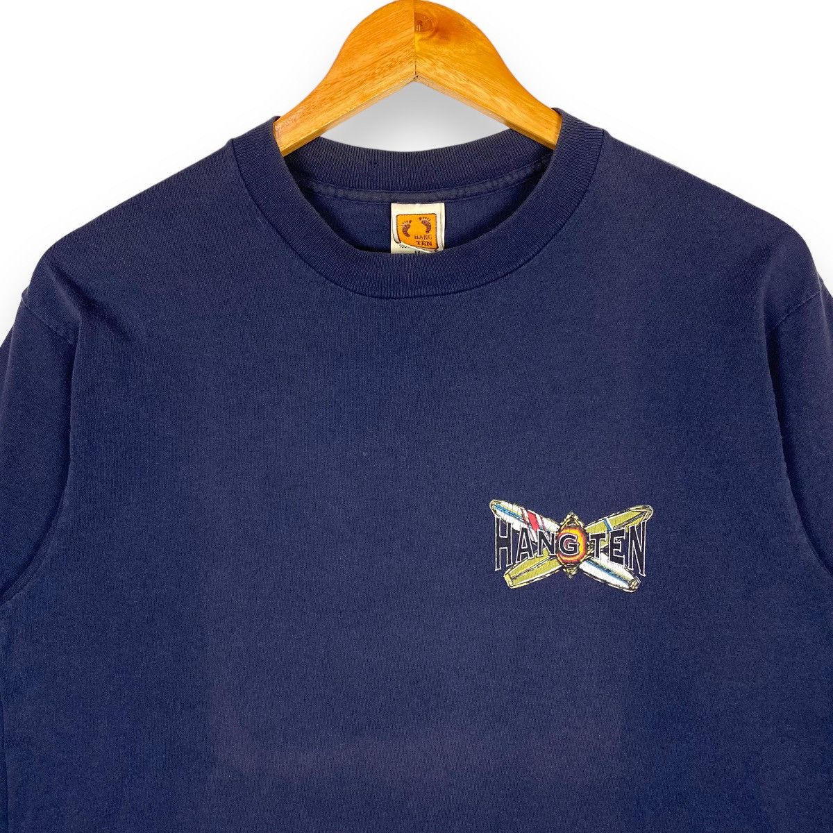 Hang Ten × Vintage VINTAGE 80's HANG TEN BOARDSMEN OUTFITTERS SURFING TEE Size US M / EU 48-50 / 2 - 4 Thumbnail