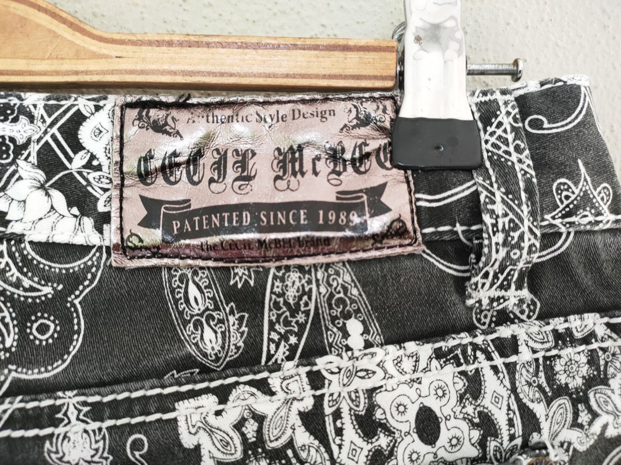 Japanese Brand Cecil Mc Bee Paisley Pant Size 29" - 5 Thumbnail