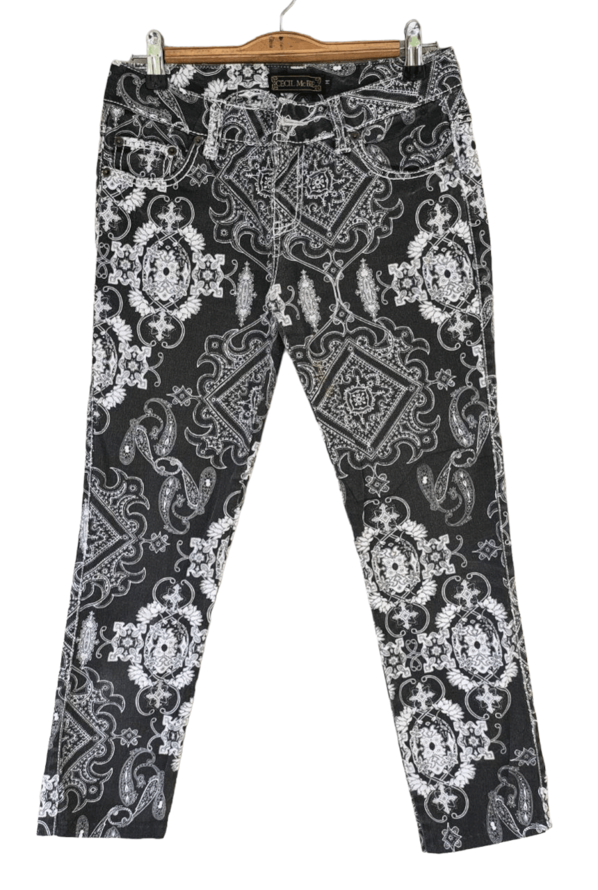 Japanese Brand Cecil Mc Bee Paisley Pant Size 29" - 2 Thumbnail