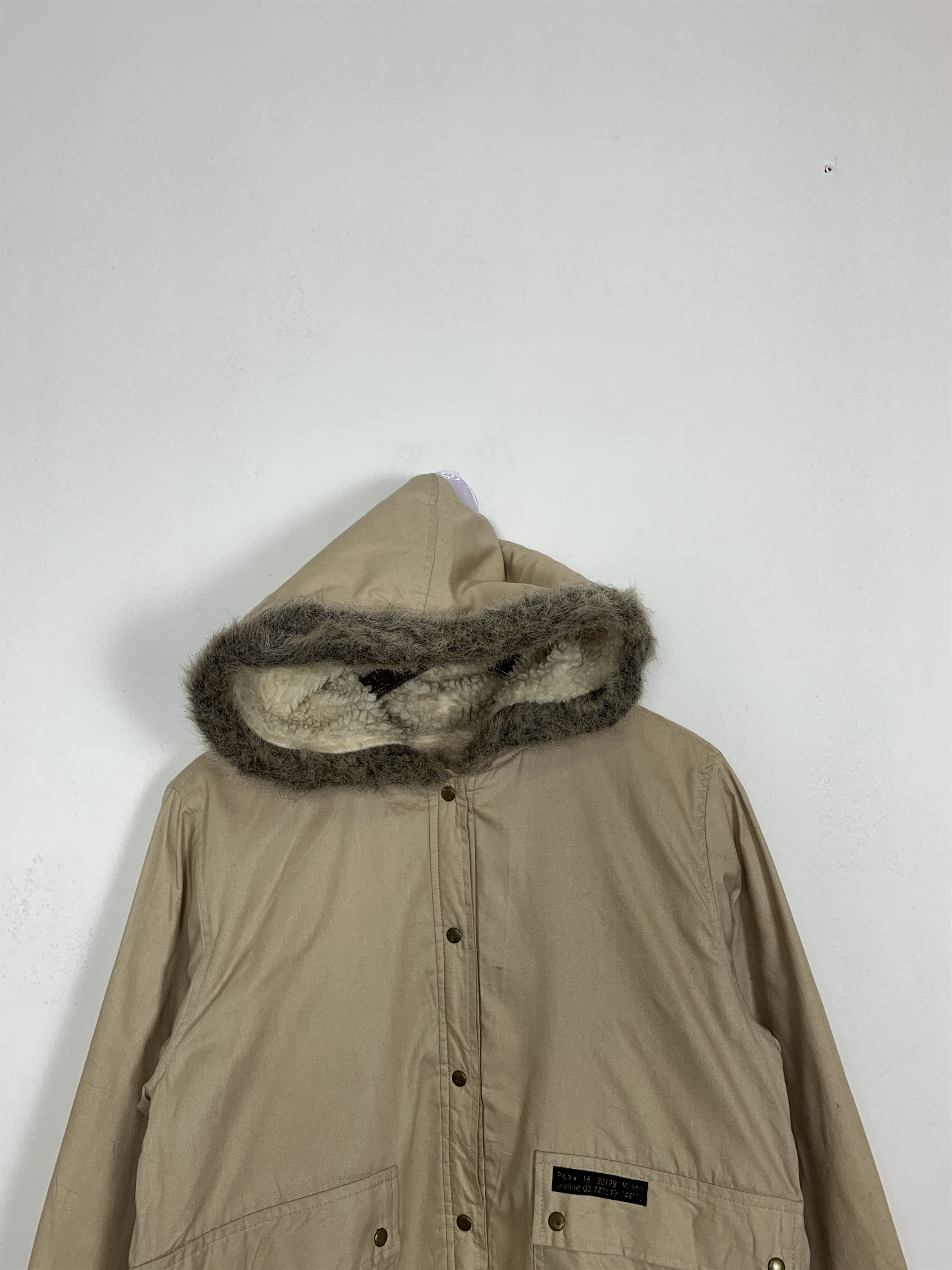Japanese Brand Vintage Japanese Brand Sherpa Lining Hoodie Jacket J0914 Size US S / EU 44-46 / 1 - 3 Thumbnail