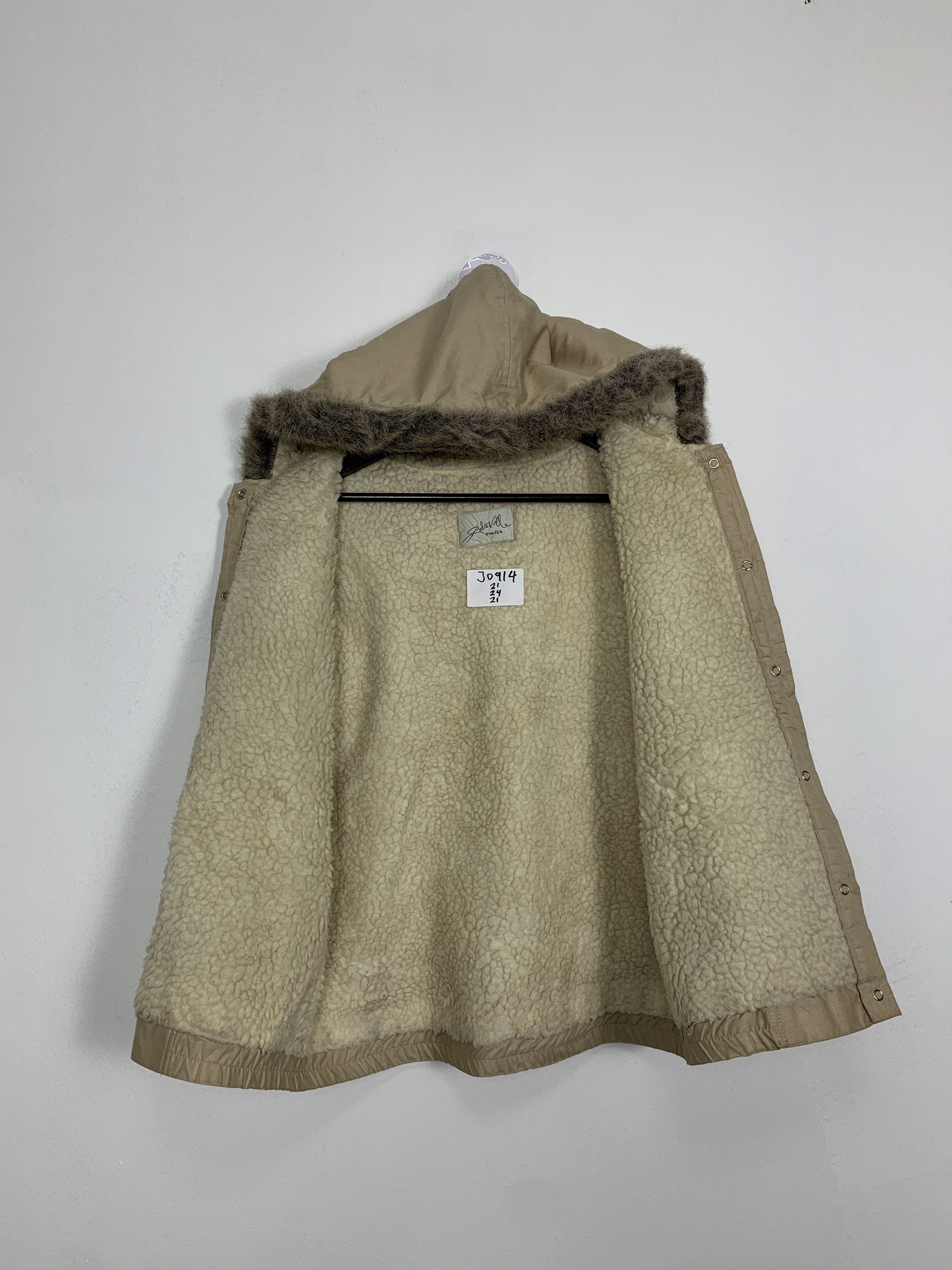 Japanese Brand Vintage Japanese Brand Sherpa Lining Hoodie Jacket J0914 Size US S / EU 44-46 / 1 - 8 Thumbnail