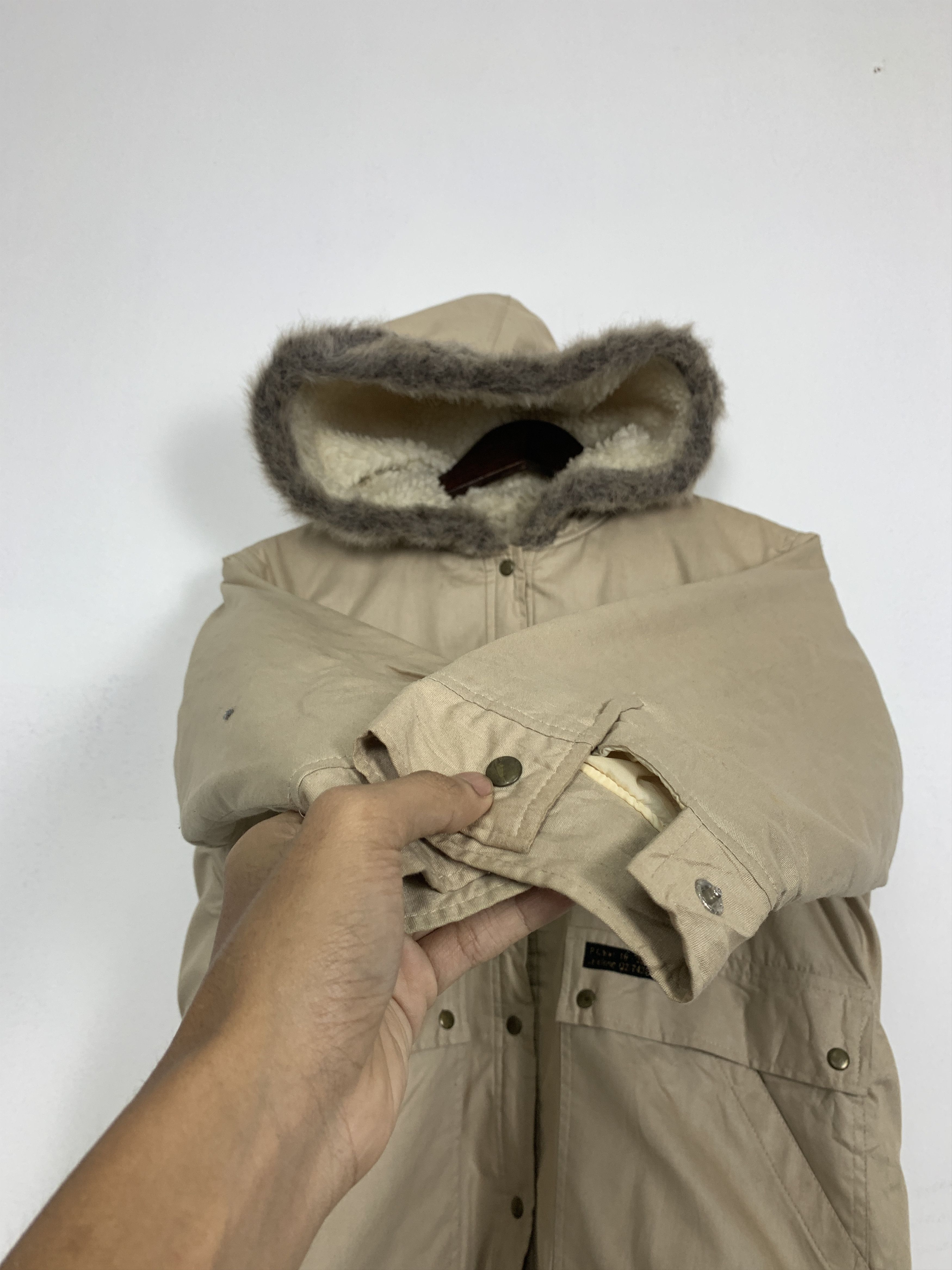 Japanese Brand Vintage Japanese Brand Sherpa Lining Hoodie Jacket J0914 Size US S / EU 44-46 / 1 - 7 Thumbnail