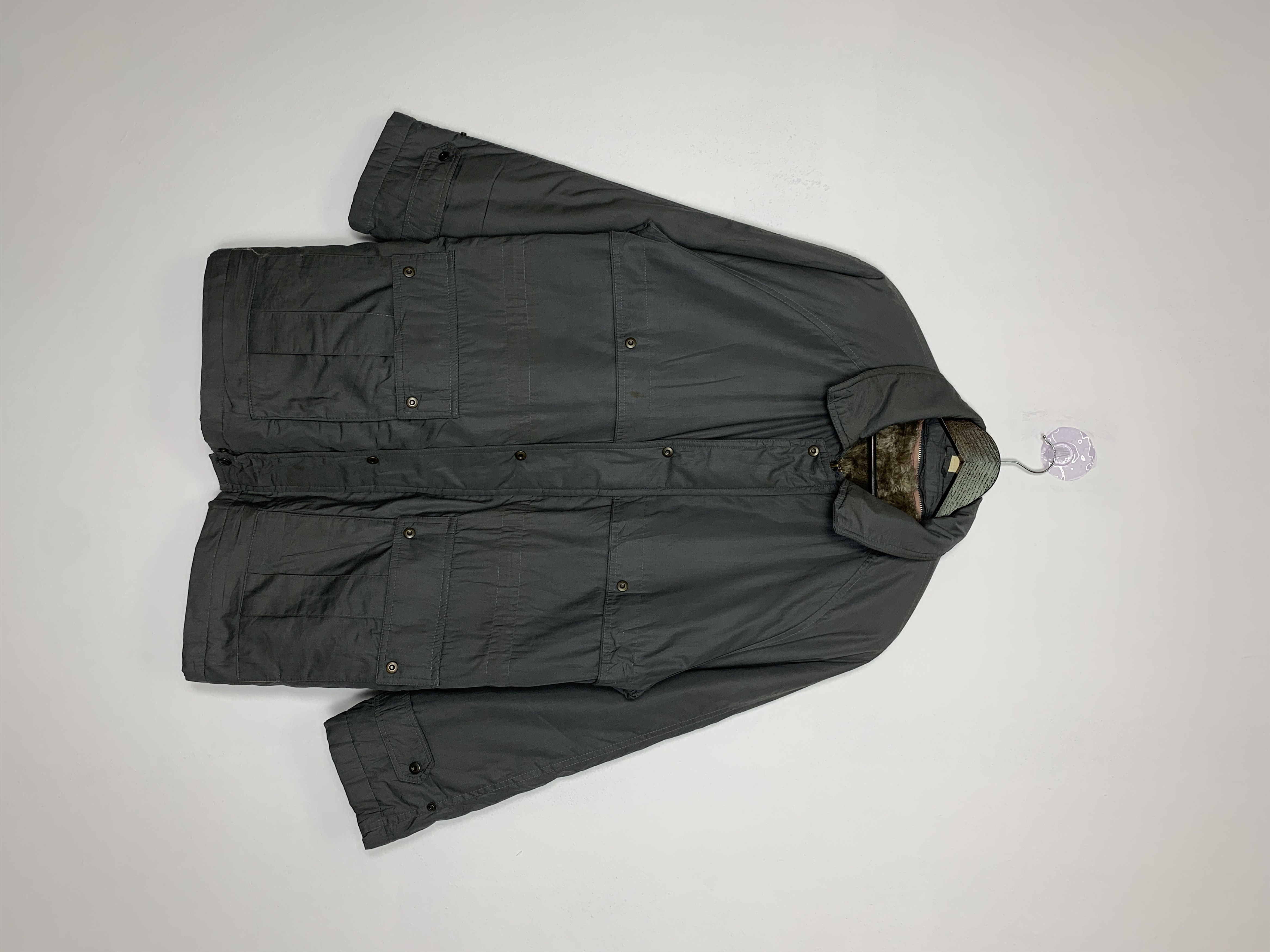 image of Vintage Parkas Fur Lining in Black, Men's (Size Large)